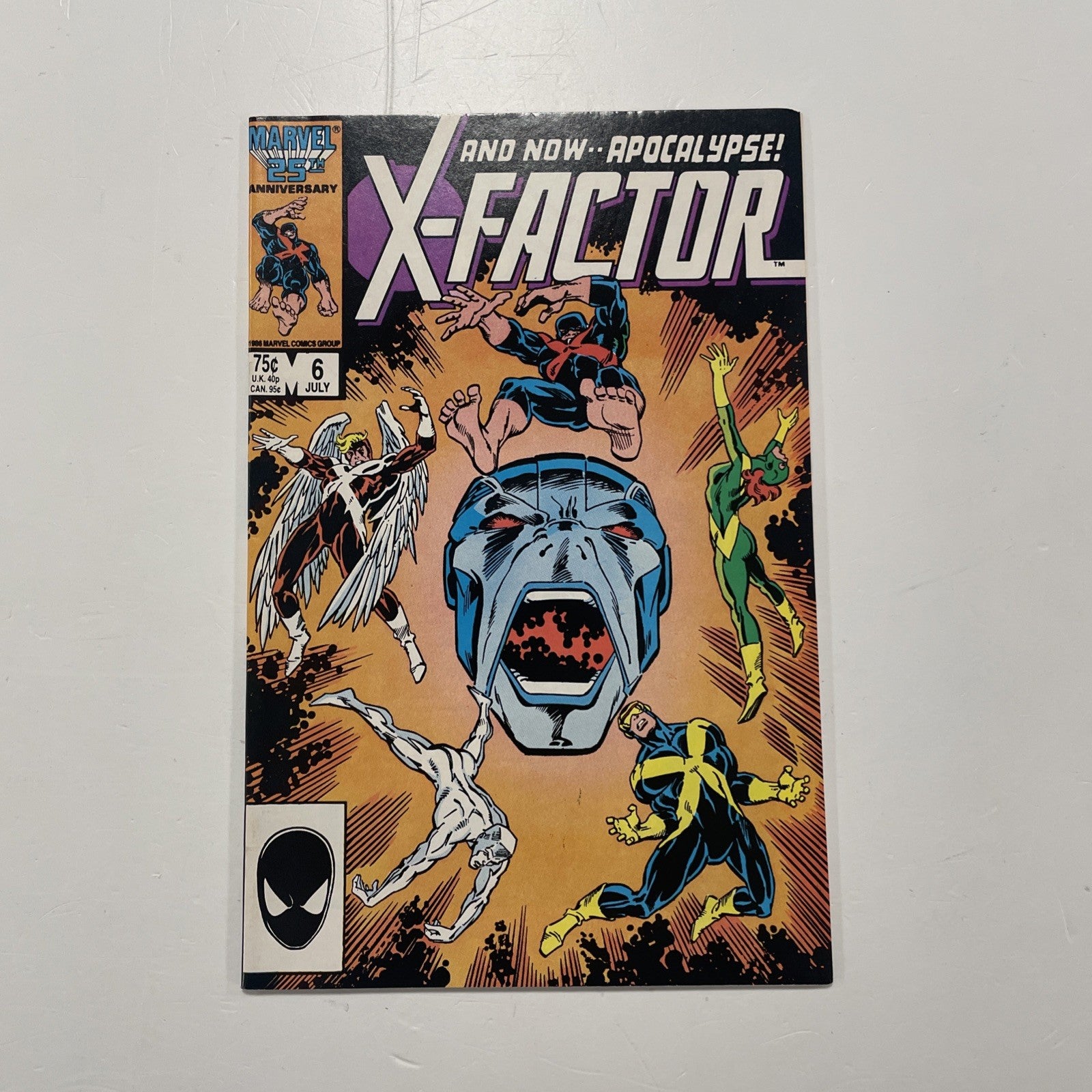 X-factor #6 1986 FN/VF 1st Full Appearance of Apocalypse (5)0