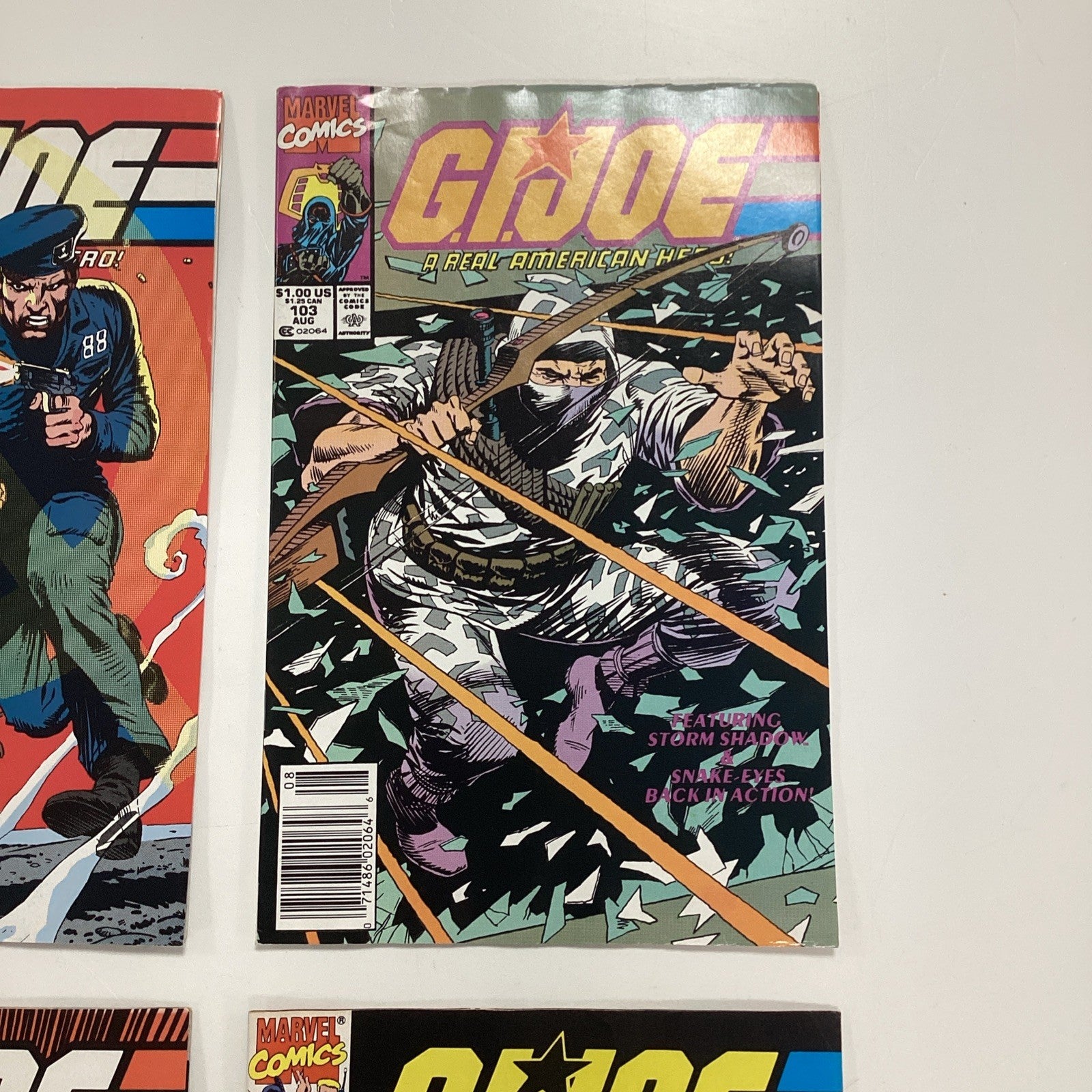 G.I. Joe #101-#106 1990 x6 Issues All Newsstand Copies3