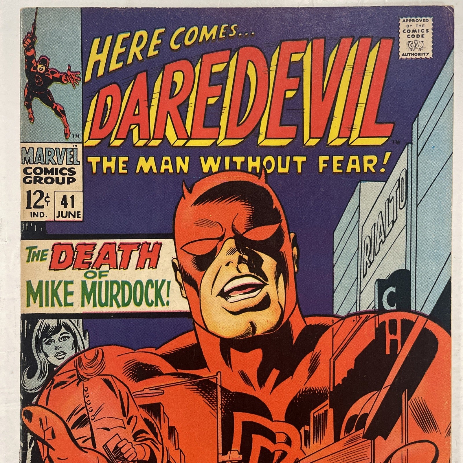 Daredevil #41 1968 FN- Pence Stamp1
