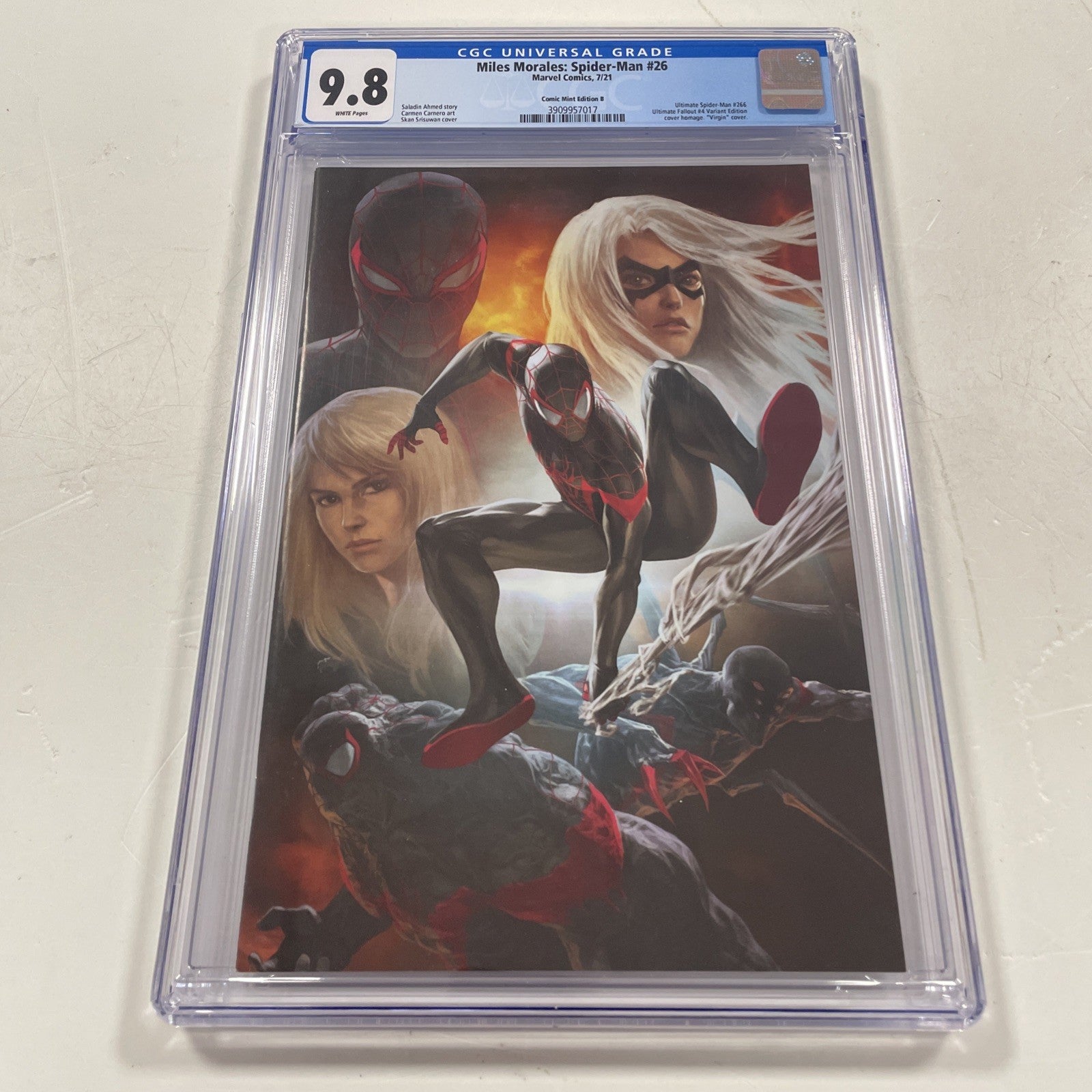 Miles Morales Spider-Man #26 2021 CGC 9.8 Skan Srisuwan Mint Virgin Variant0