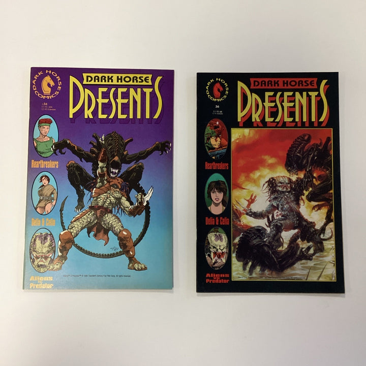Dark Horse Presents #36 1990 1st Aliens Vs Predator *Includes Both Variant Cover0