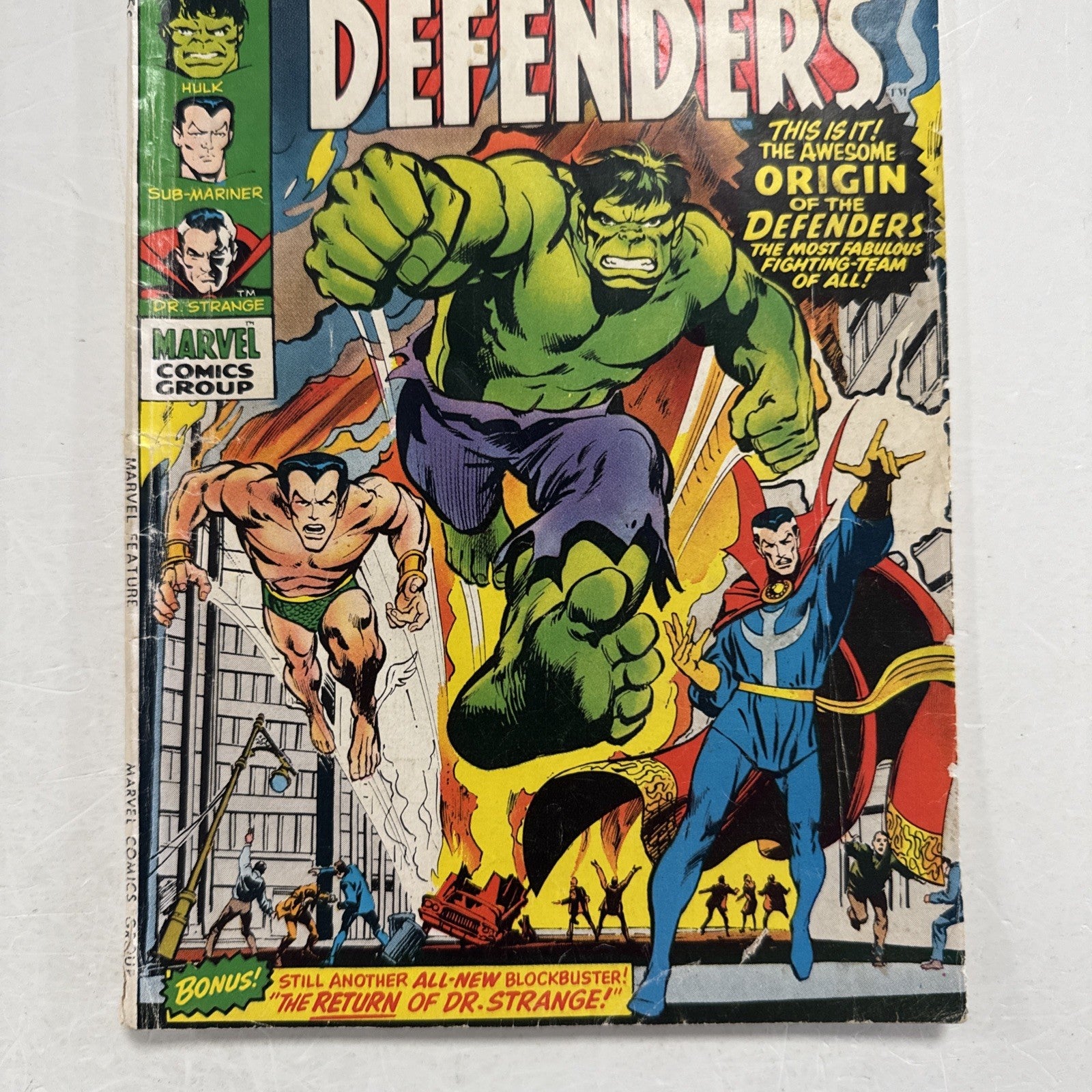 Marvel Feature #1 1971 VG Origin & 1st Appearance of Defenders Team2