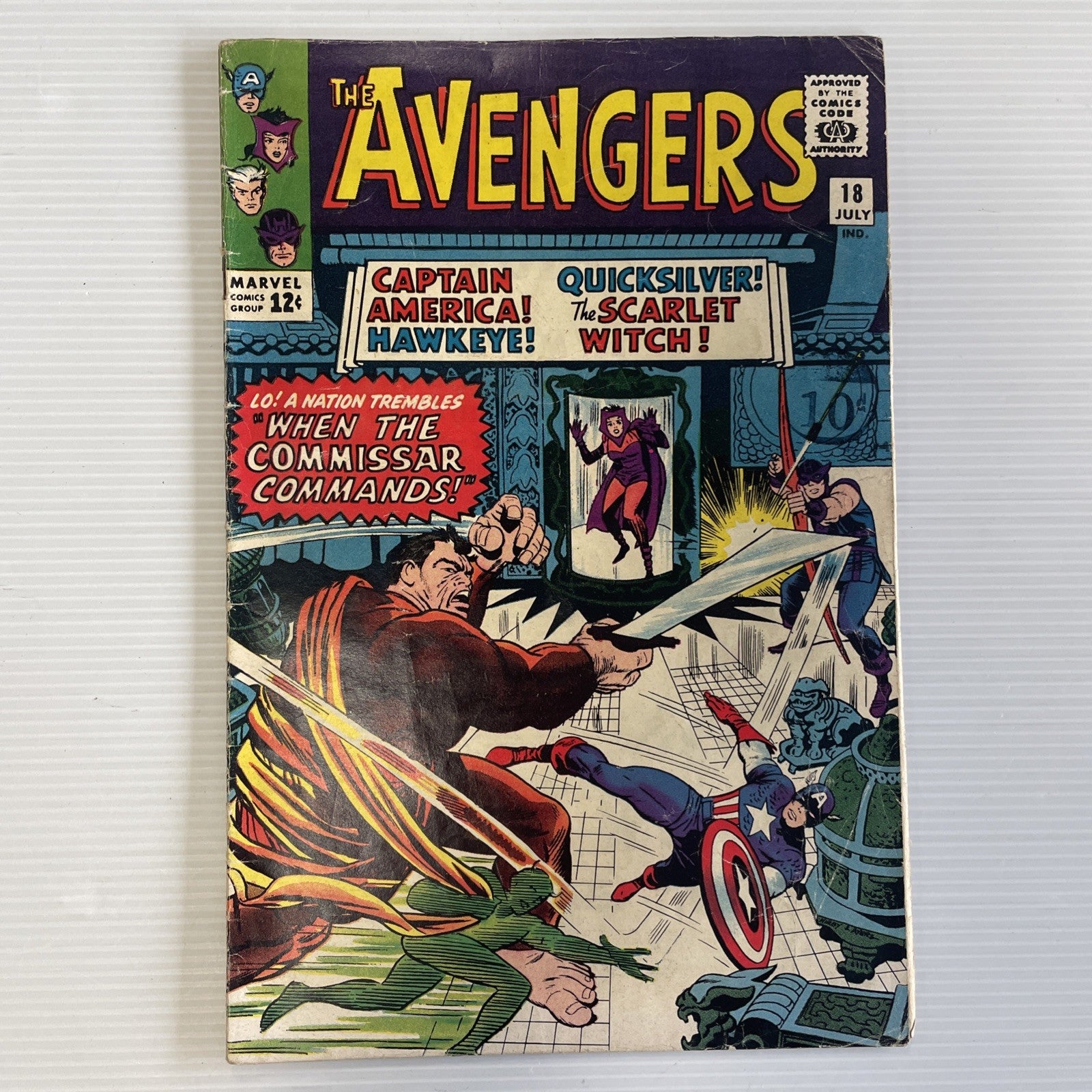 Avengers #18 1965 VG Pence Stamp0