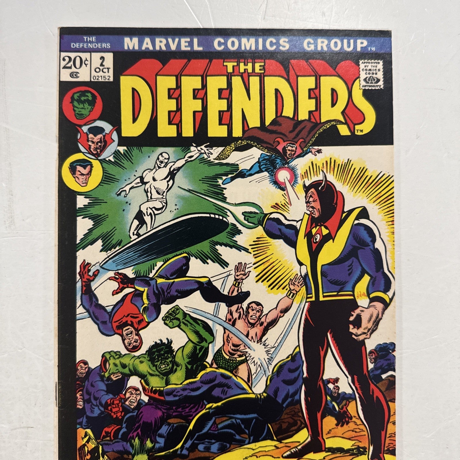 Defenders #2 1972 FN 1st Calizuma & Silver Surfer Joins1