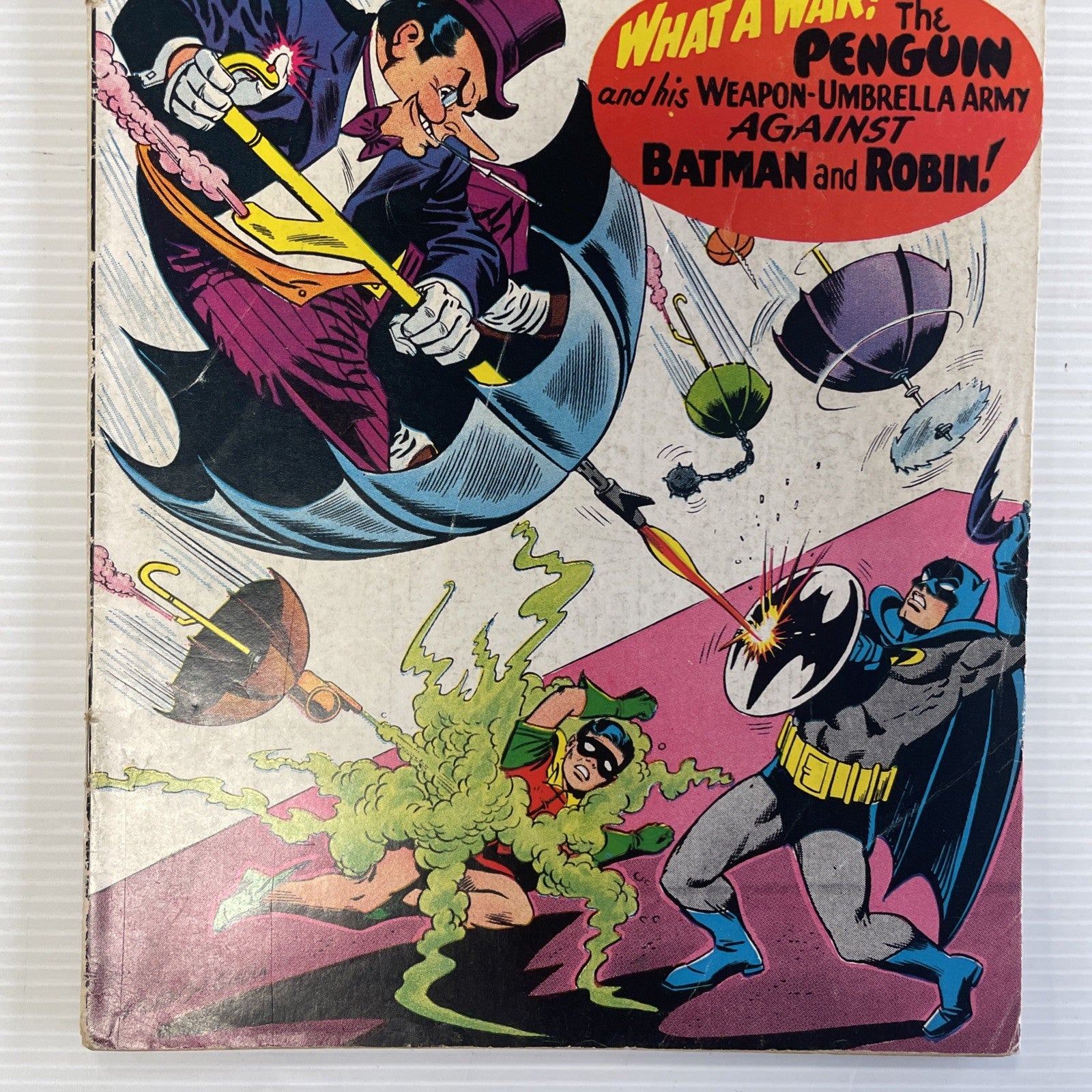 Batman #190 1967 GD+ Classic Penguin Cover Pence Stamp **Cover Deteached at Top2