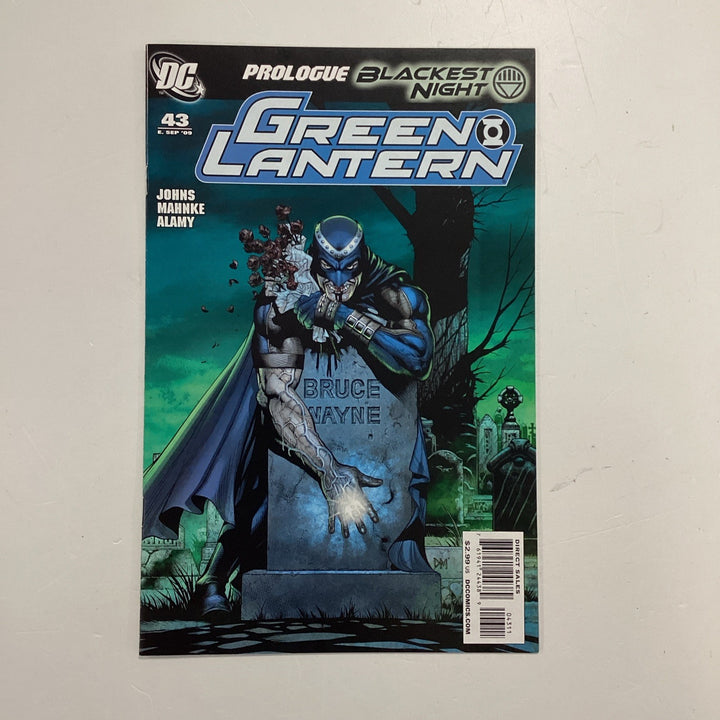 Green Lantern #43 2009 NM 1st Appearance of Black Lantern Geoff Johns0