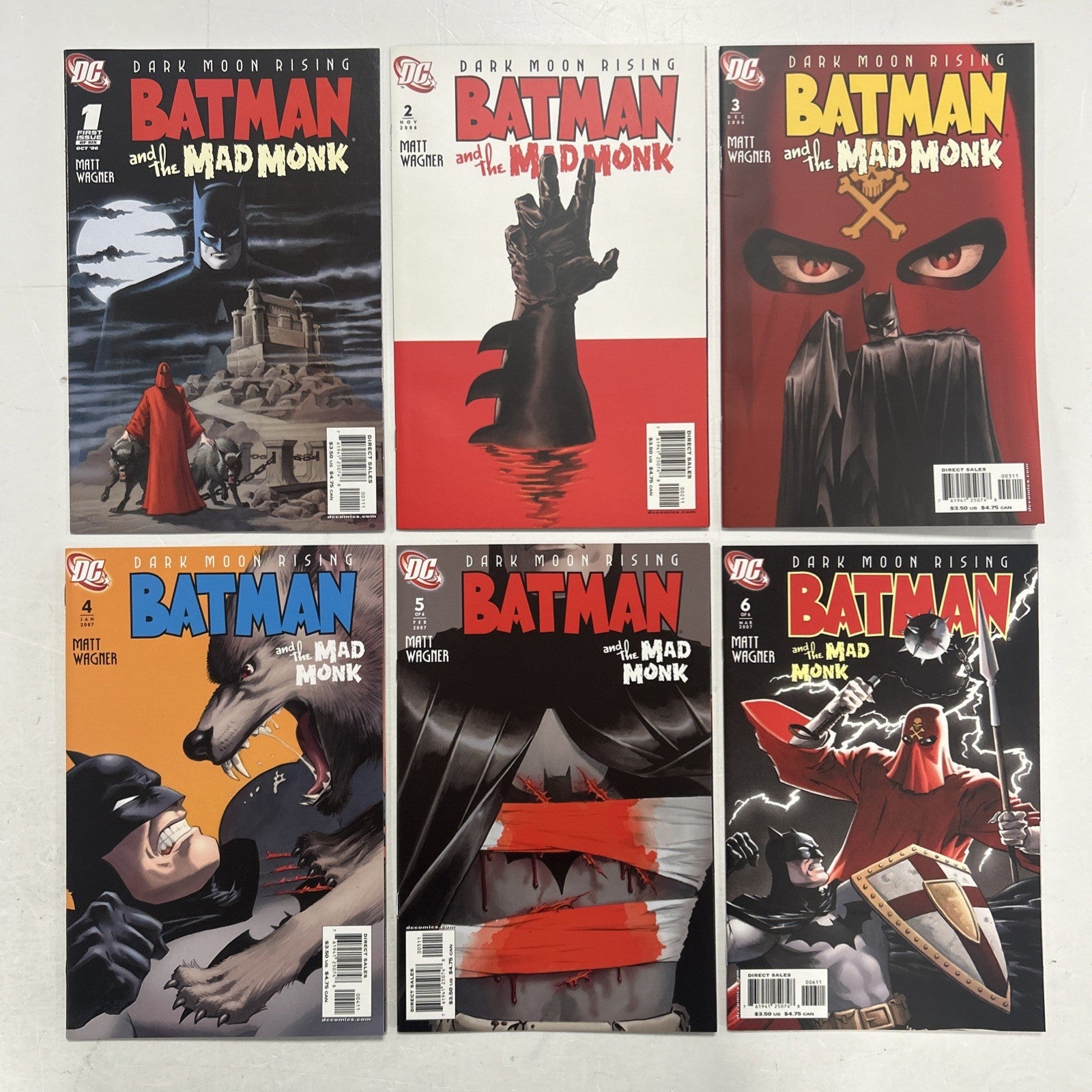 Batman and the Mad Monk #1-6 2006 Mid-High Grade Complete Set Matt Wagner0
