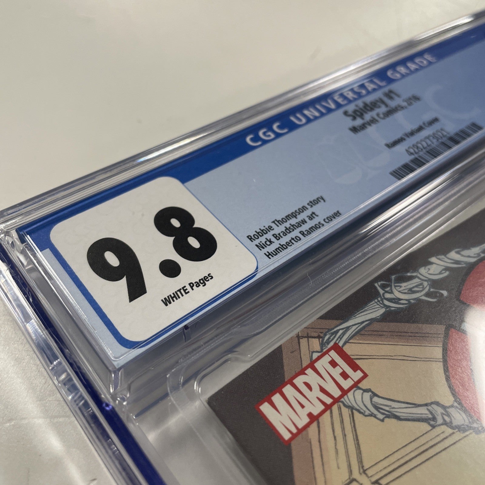 Spidey #1 2016 CGC 9.8 White Pages Humberto Ramos Variant2