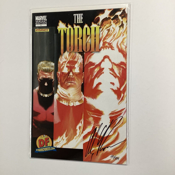 The Torch # 1 2009 NM Variant signed by Alex Ross DF CoA 183/499