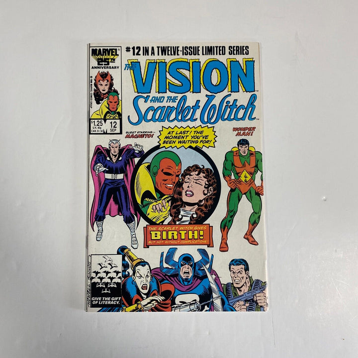 Vision and Scarlet Witch #12 1985 NM- 1st App. Wiccan & Speed