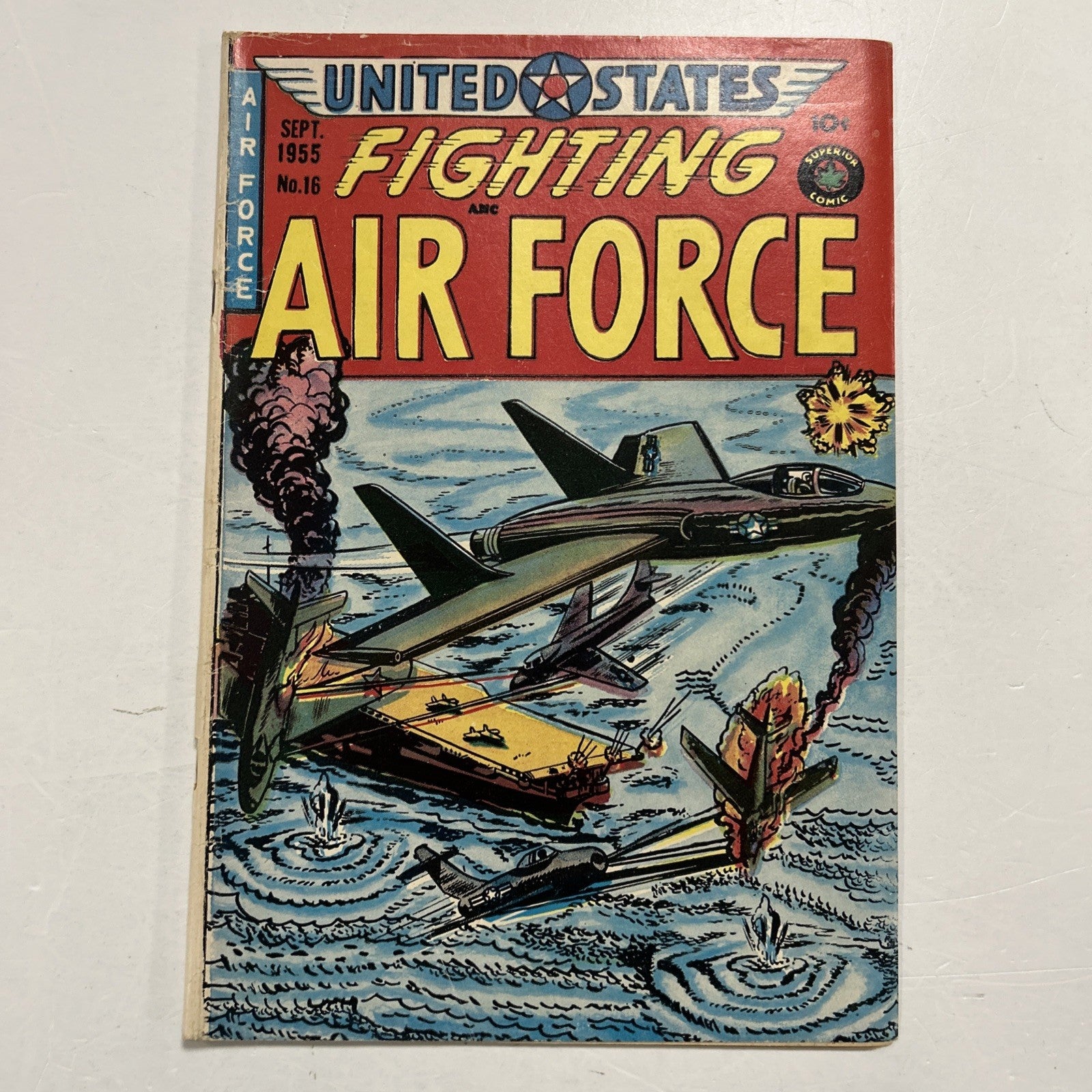 United States Fighting Air Force #16 GD/VG 1955 Golden Age 10¢ book **Spine Roll0