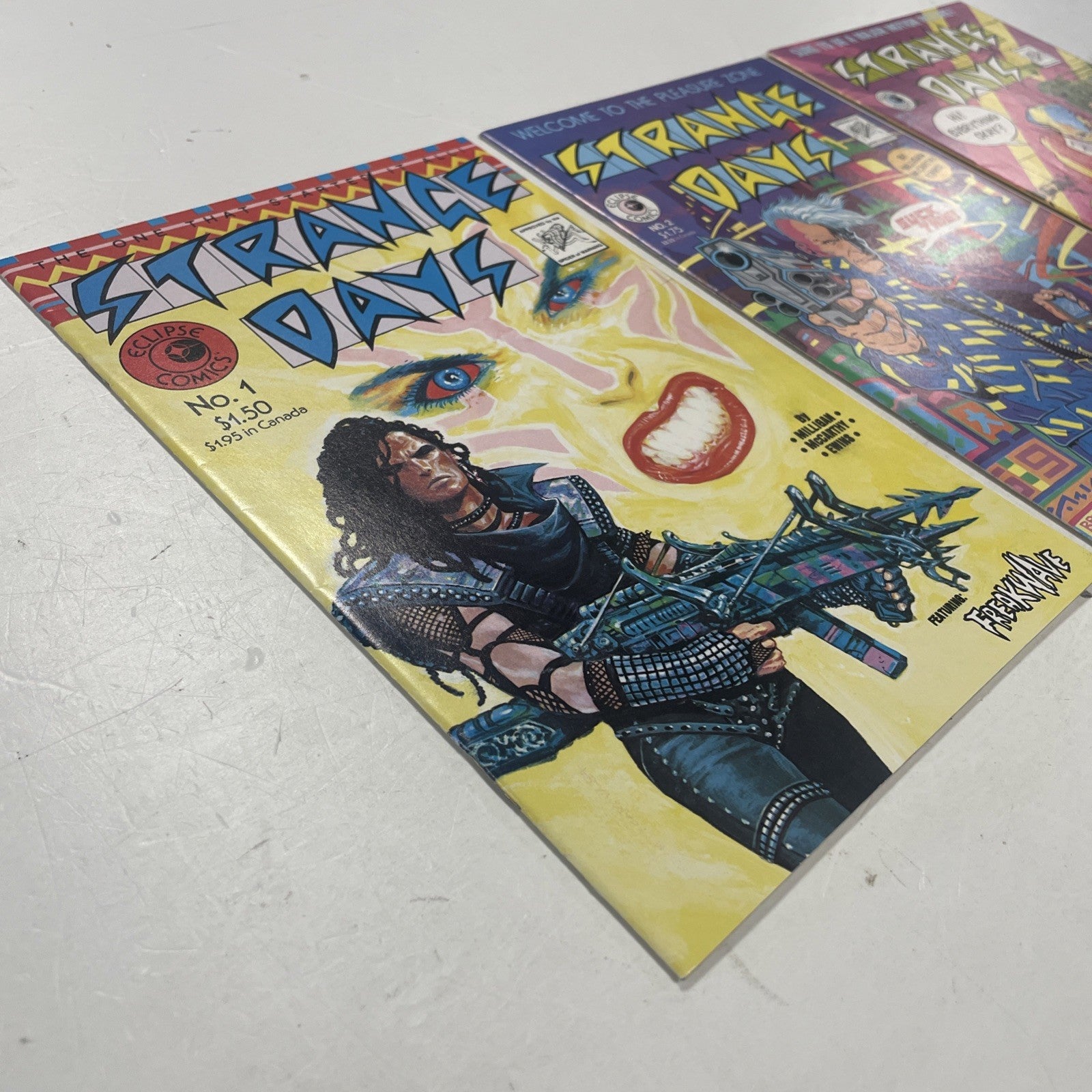 Strange Days #1-#3 1984 Avg. VF Complete Set Eclipse Comics5