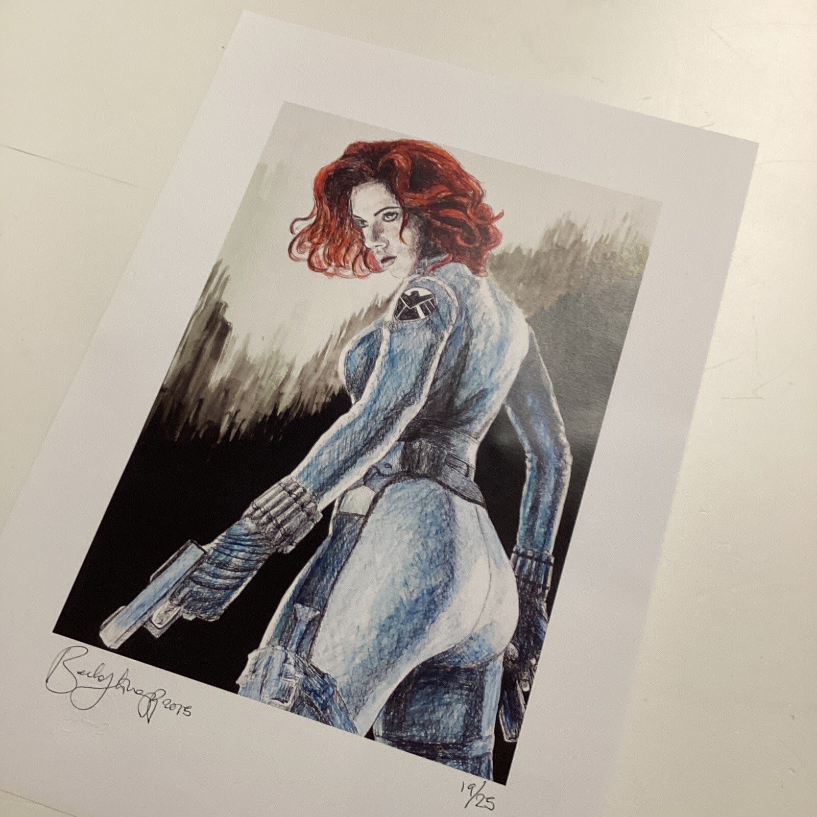 Black Widow Signed Art Print by Becky Knapp7