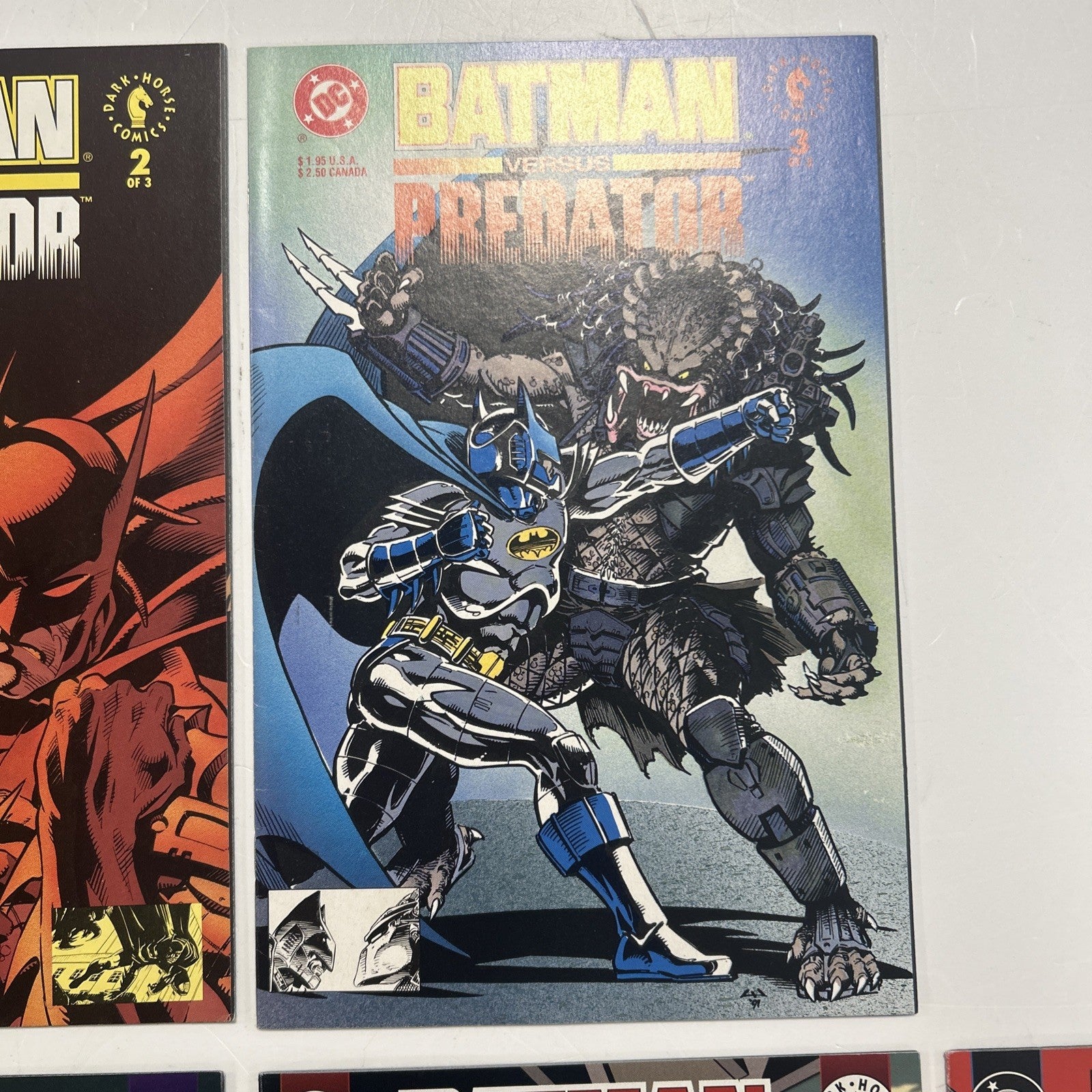 Batman vs Predator I, II & III 1991 Mid Grades Complete Set x33