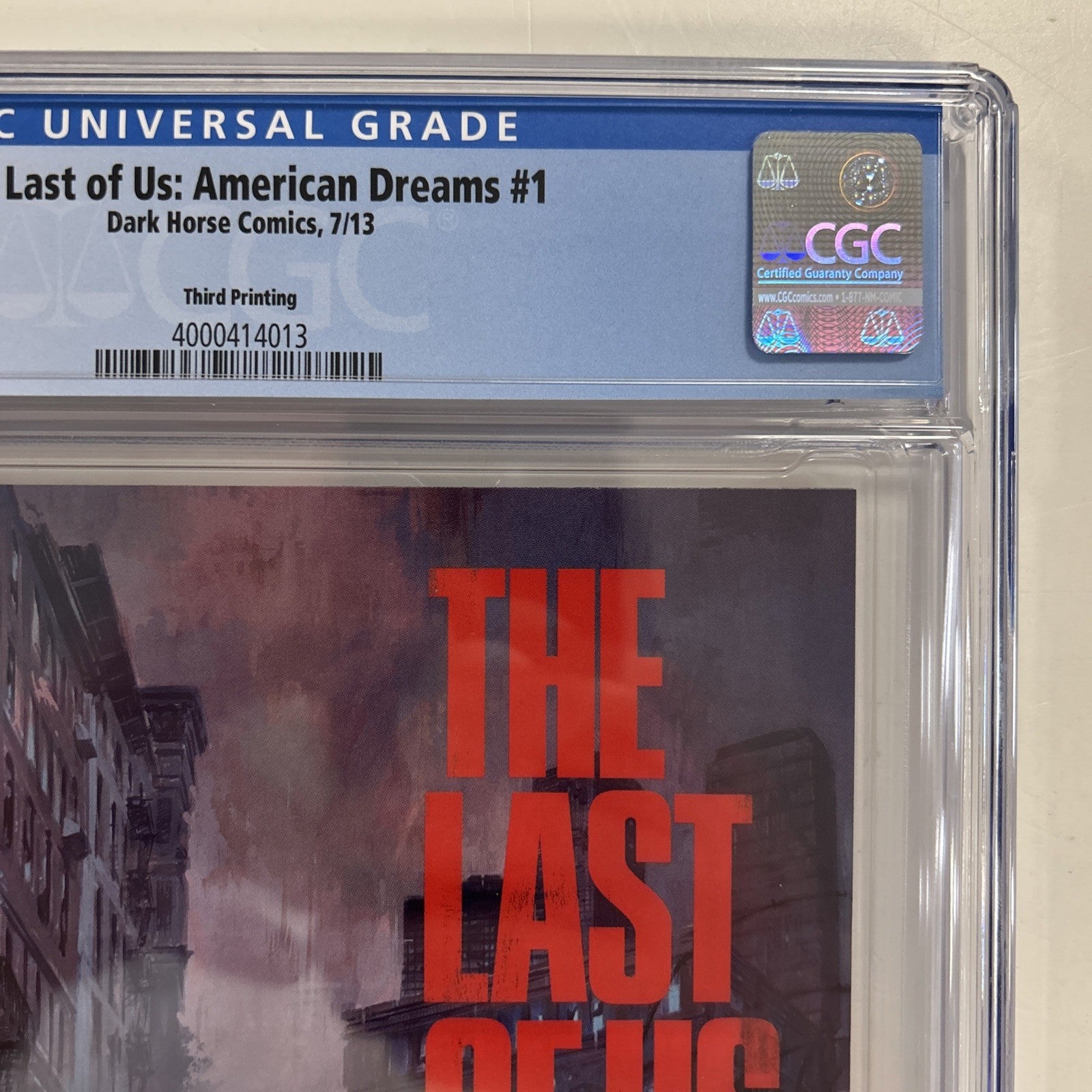 The Last Of Us: American Dreams #1 2013 CGC 9.2 White Pages Third Print5