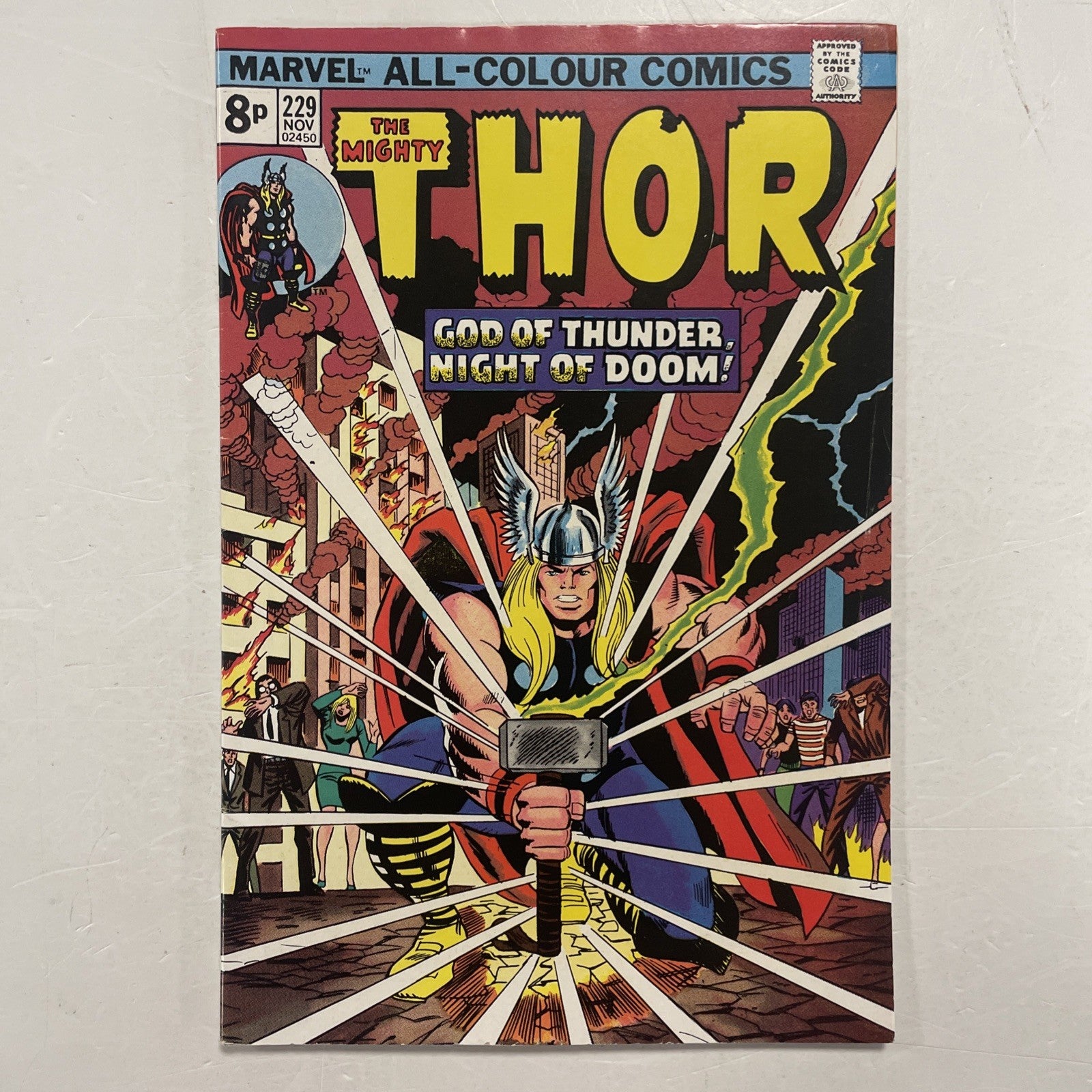 The Mighty Thor #229 1974 FN+ 1st Wolverine Advert0