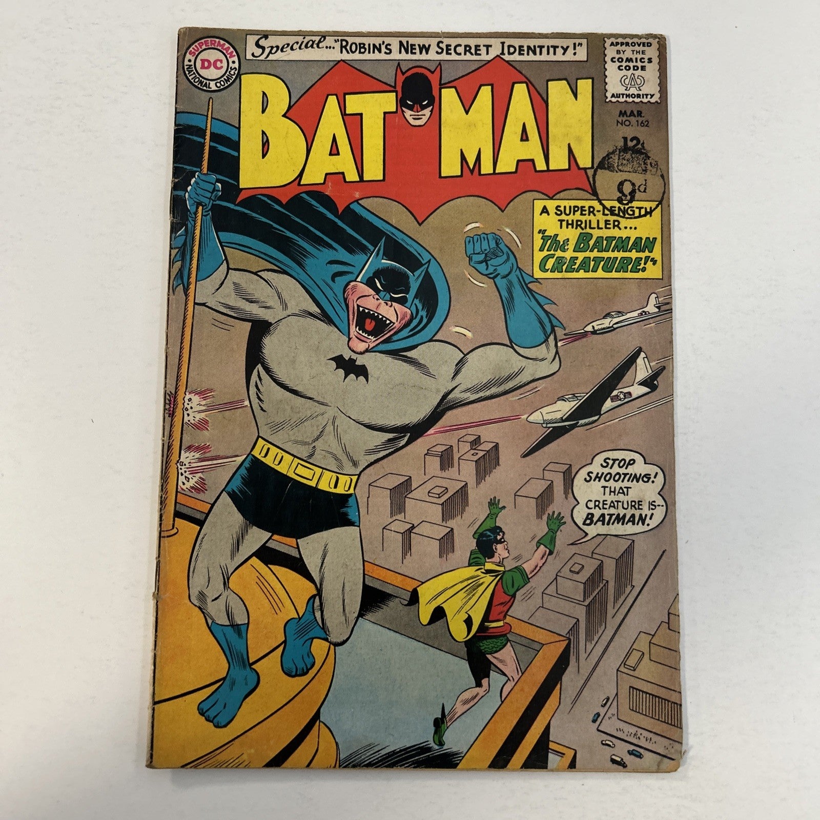 Batman #162 1964 VG Pence Stamp0