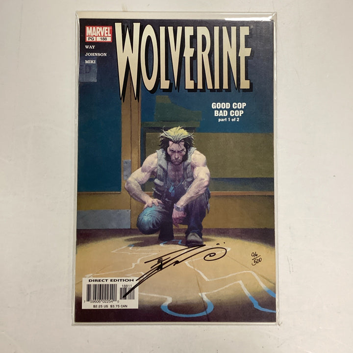 Wolverine #188 2003 Signed Danny Miki Dynamic Forces CoA0
