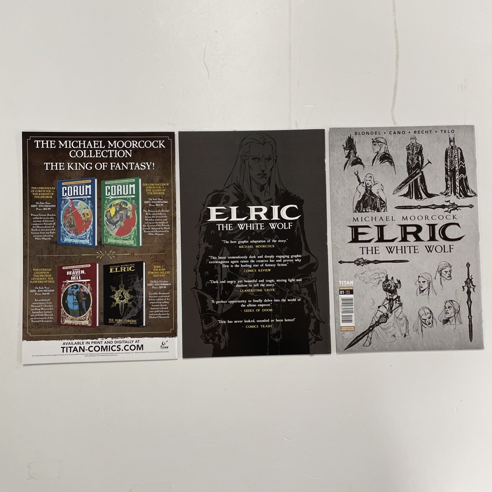 Elric: The White Wolf #1-2 2018 & #1 Variant NM Michael Moorcock13