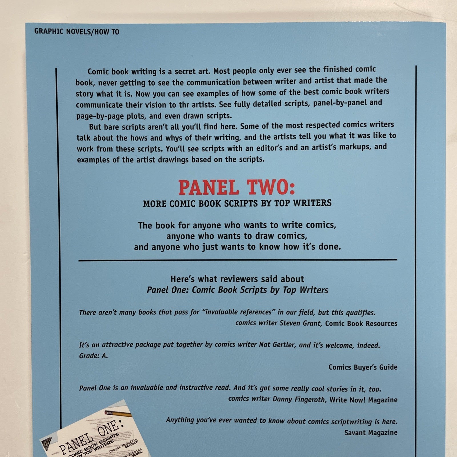 Panel One & Panel Two: Comic Book Scripts by Top Writers  2002, 2003 1st Prints15