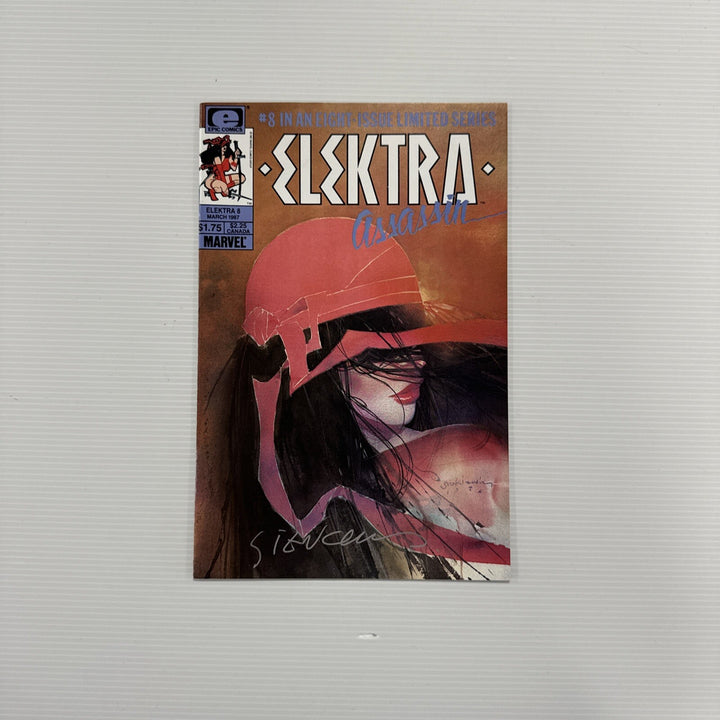 Elektra Assassin #8 1986 NM signed by Bill Sienkiewicz on cover0