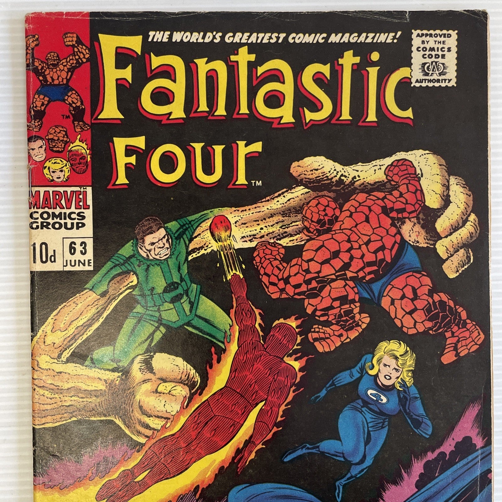 Fantastic Four #63 1967 VG/FN Pence Copy 1st Full Blastaar1