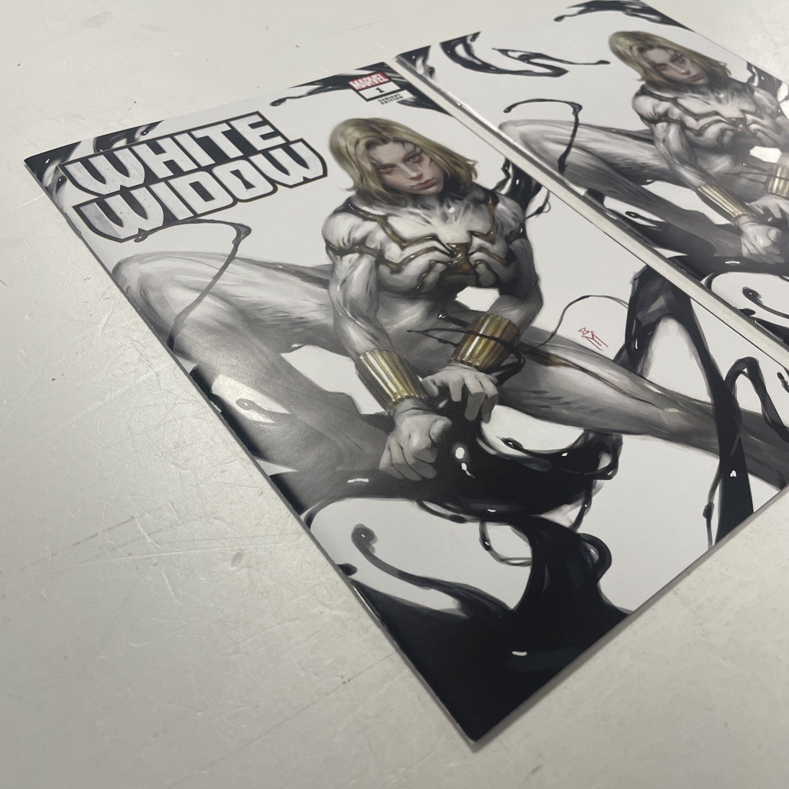 White Widow #1 2024 X2 NM Miguel Mercado Trade Dress & Virgin Variant4