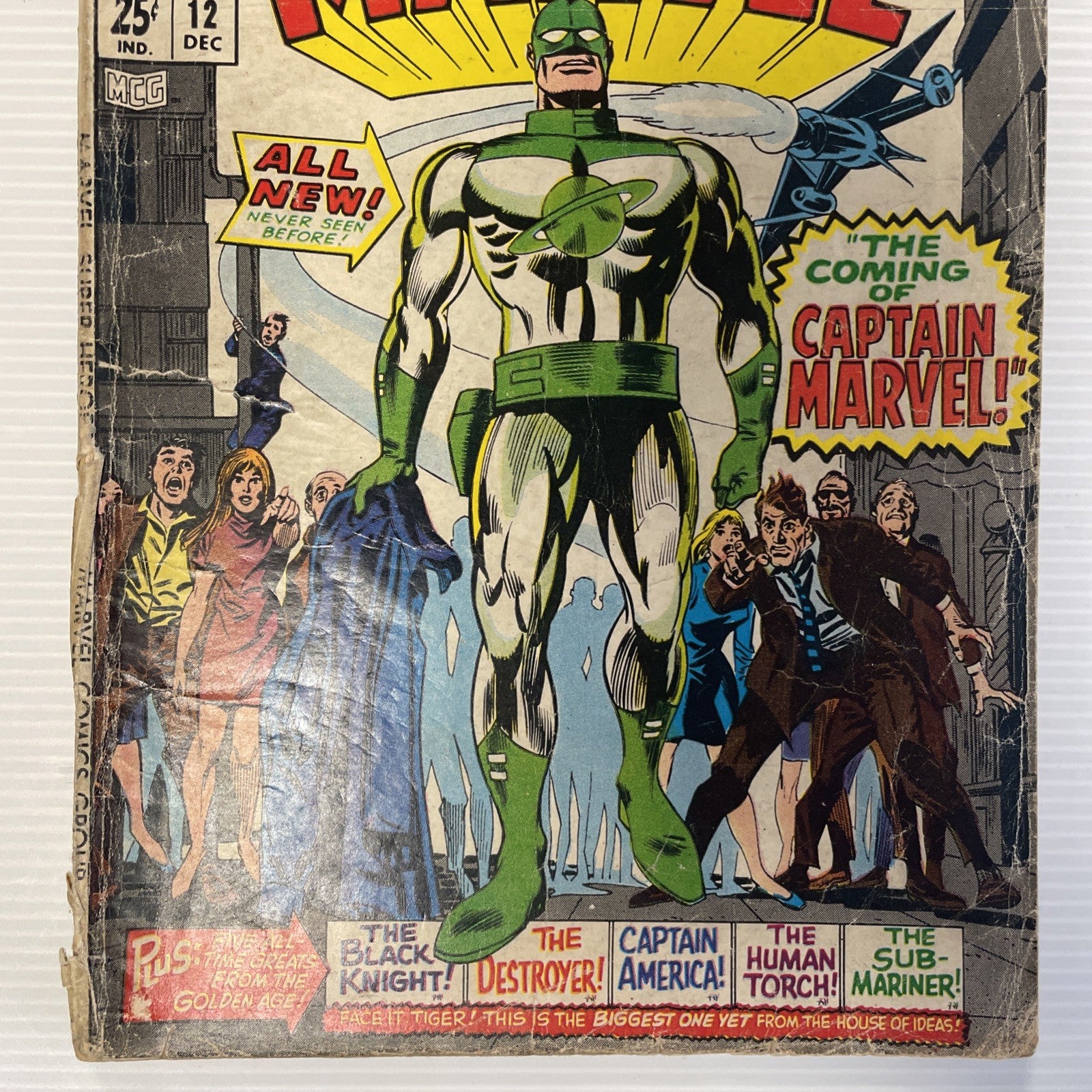 Marvel Super-Heroes #12 1967 GD+ 1st Appearance and origin Captain Marvel2