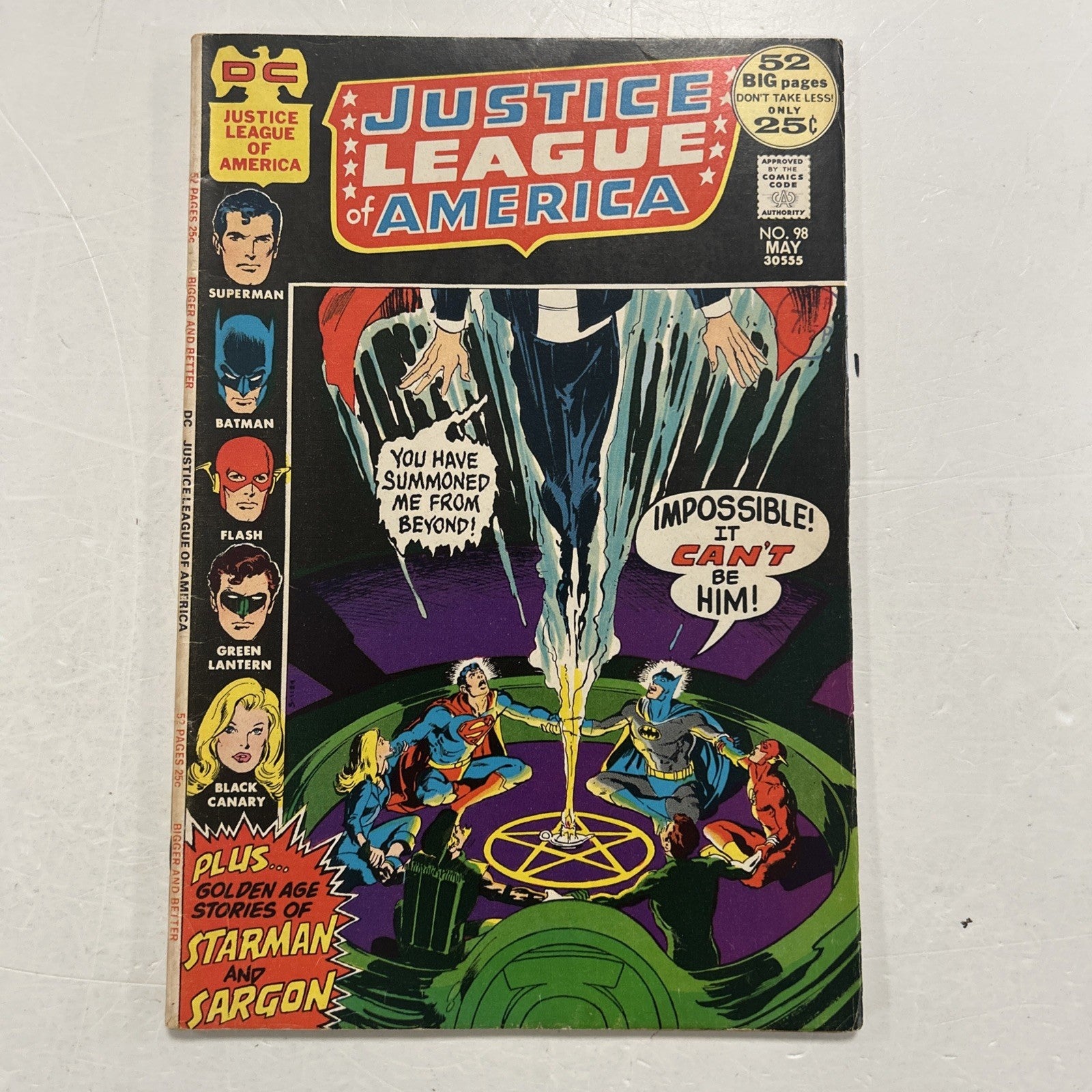 Justice League of America #98 1972 VG/FN Pence Stamp0