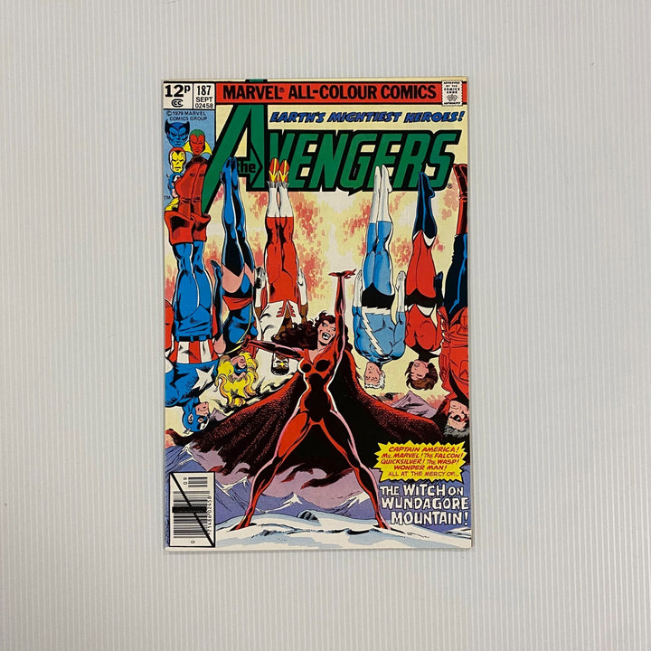 Avengers #187 NM 1979 Raw Comic Pence Copy0