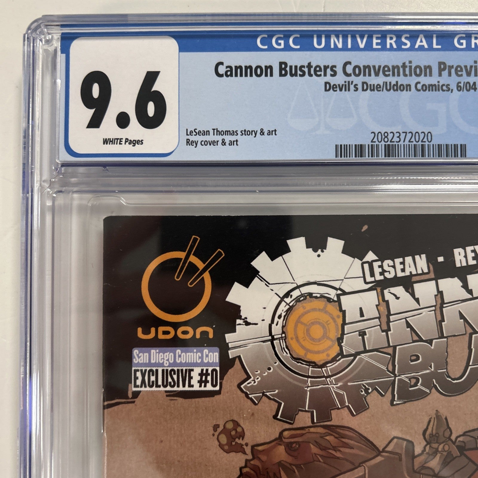 Cannon Busters #0 2004 CGC 9.6 San Diego Comic Con Exclusive Udon SDCC Netflix3