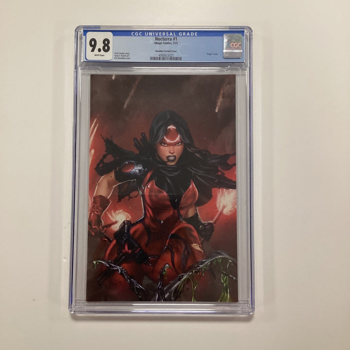 Nocterra #1 2021 CGC 9.8 Basaldua Virgin Variant 1st App Valentina0