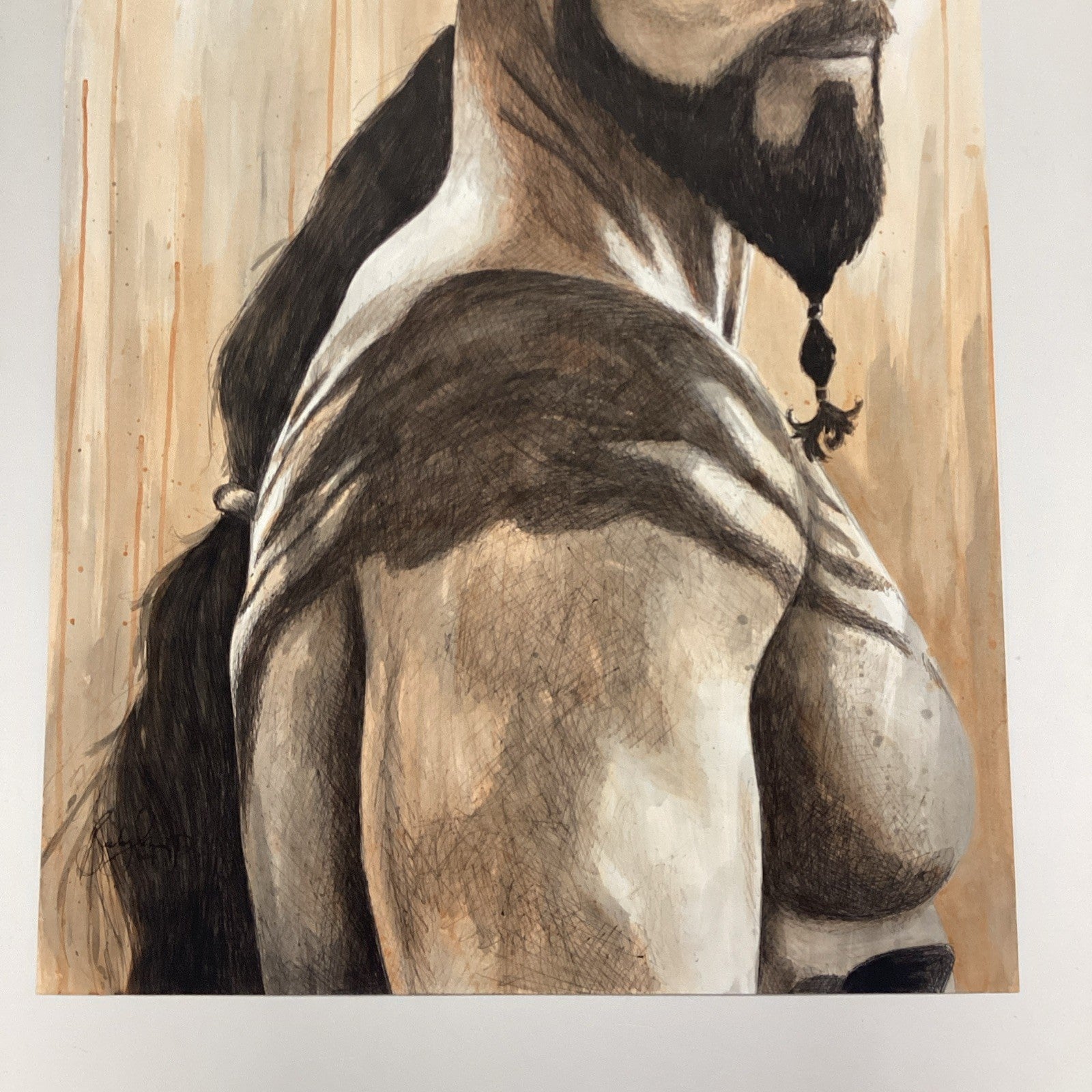 Khal Drogo Original Art by Becky Knapp with COA (80x59cm)3