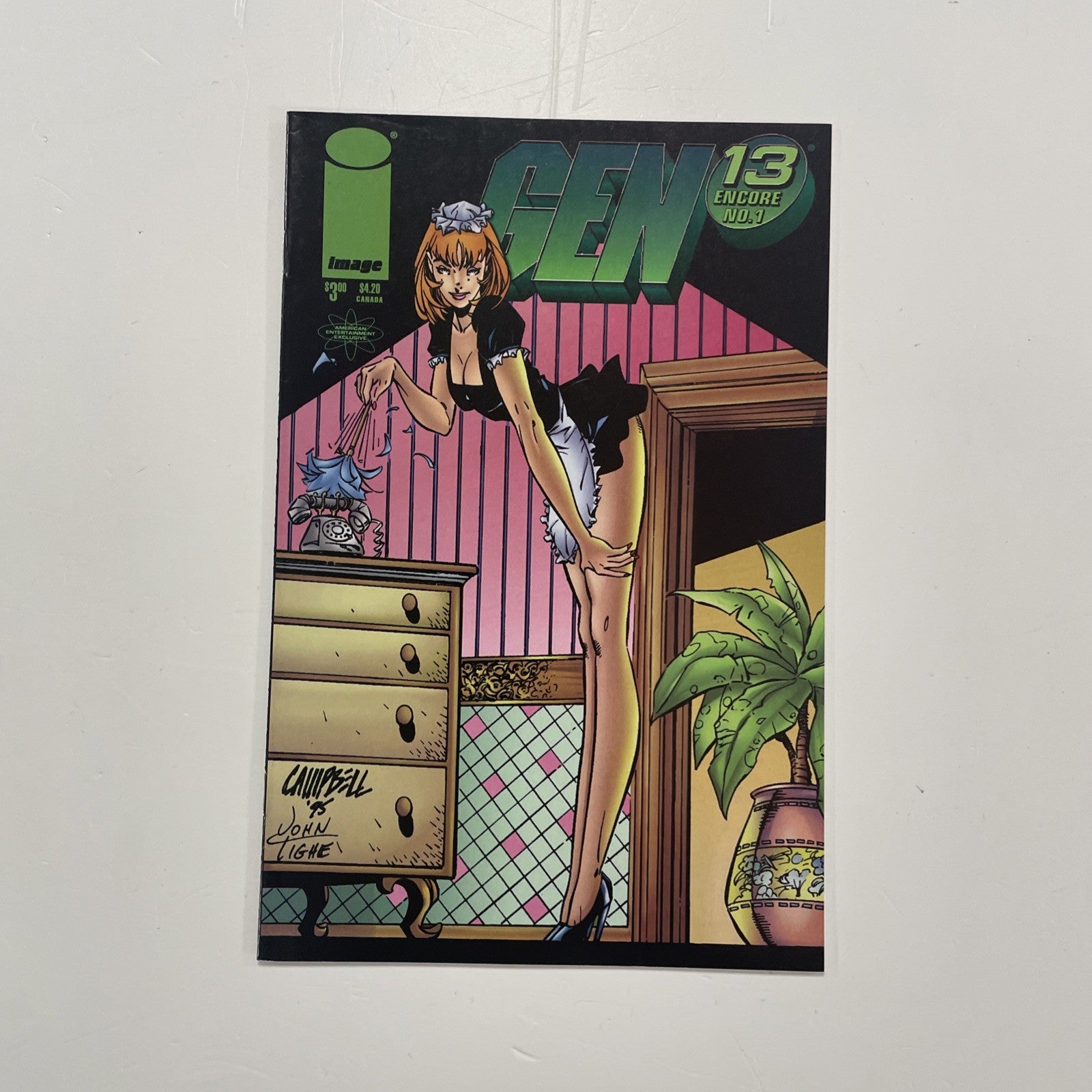 Gen 13 Encore #1 1997 VF J. Scott Campbell 2nd Print Variant0
