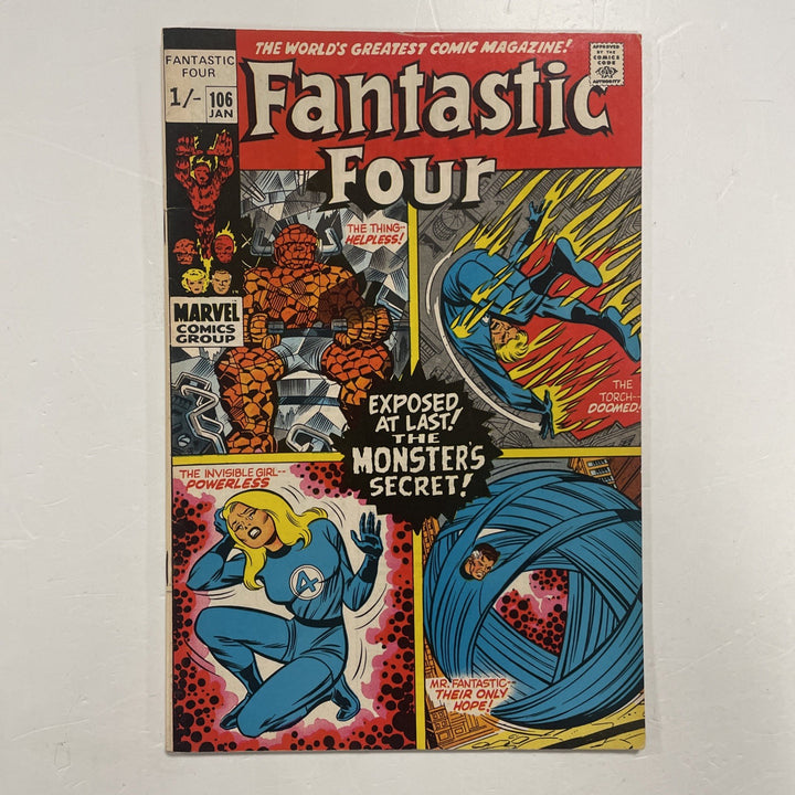 Fantastic Four #106 1970 FN Pence Copy0