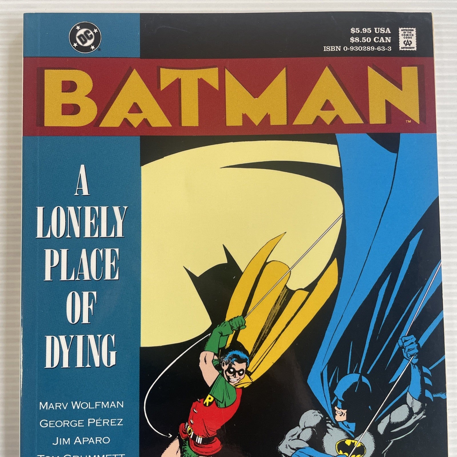 Batman A Lonely Place of Dying 1990 TPB Trade Paperback Graphic Novel1
