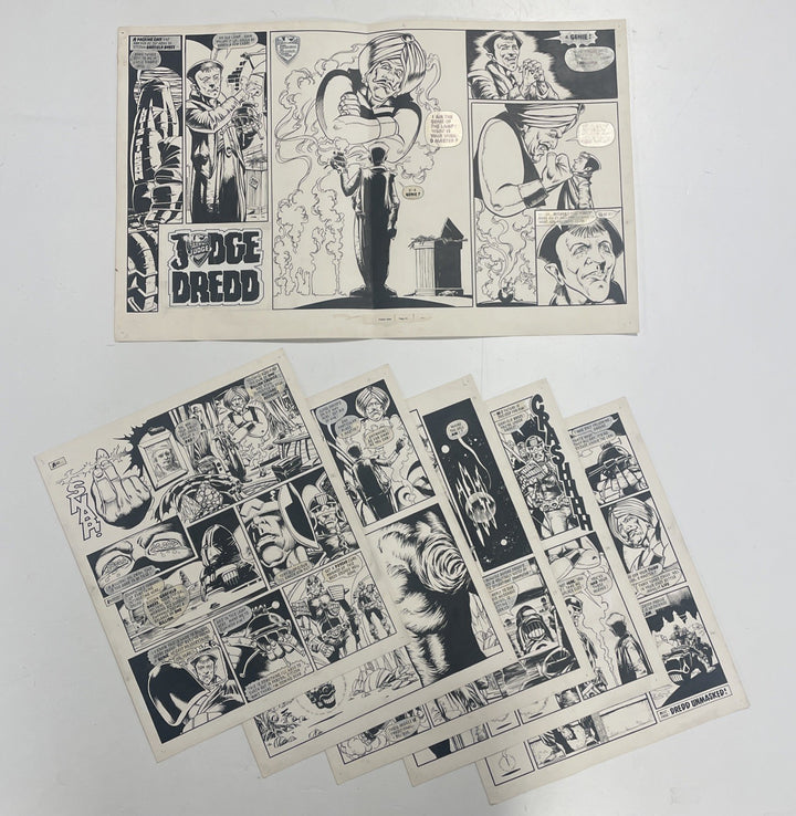 Original Artwork for Judge Dredd Megazine #514 Cam Kennedy pages 16-22 complete0