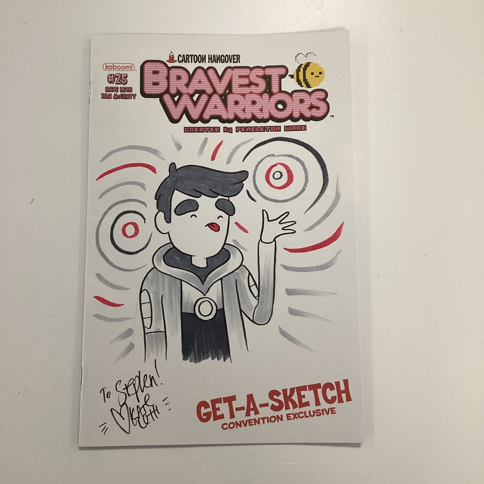 Bravest Warriors #25 2014 Original Sketch by Kate Leth signed "To Stephen"0