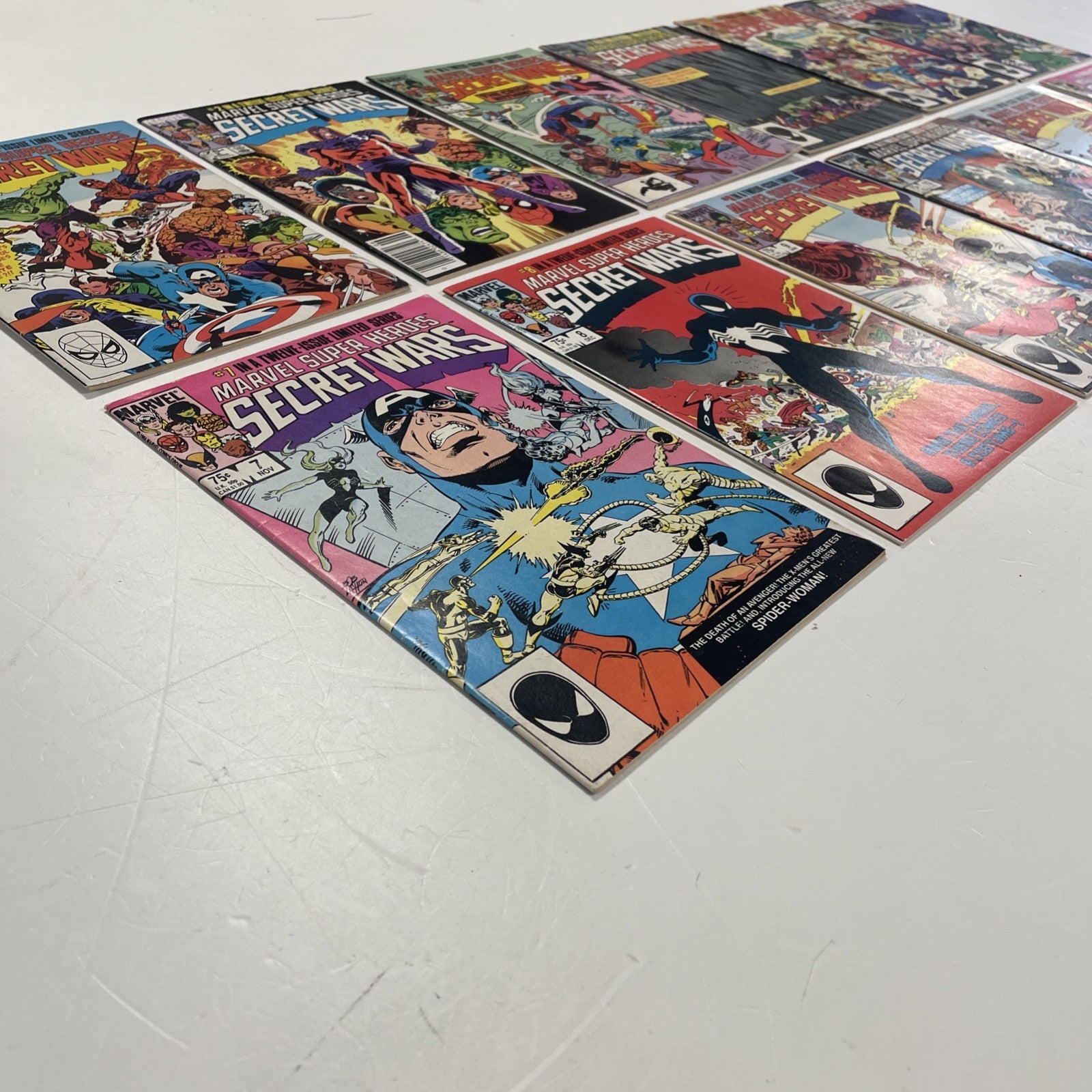 Marvel Super-heroes Secret Wars #1-12 Complete Set  Origin of Symbiot & More!7