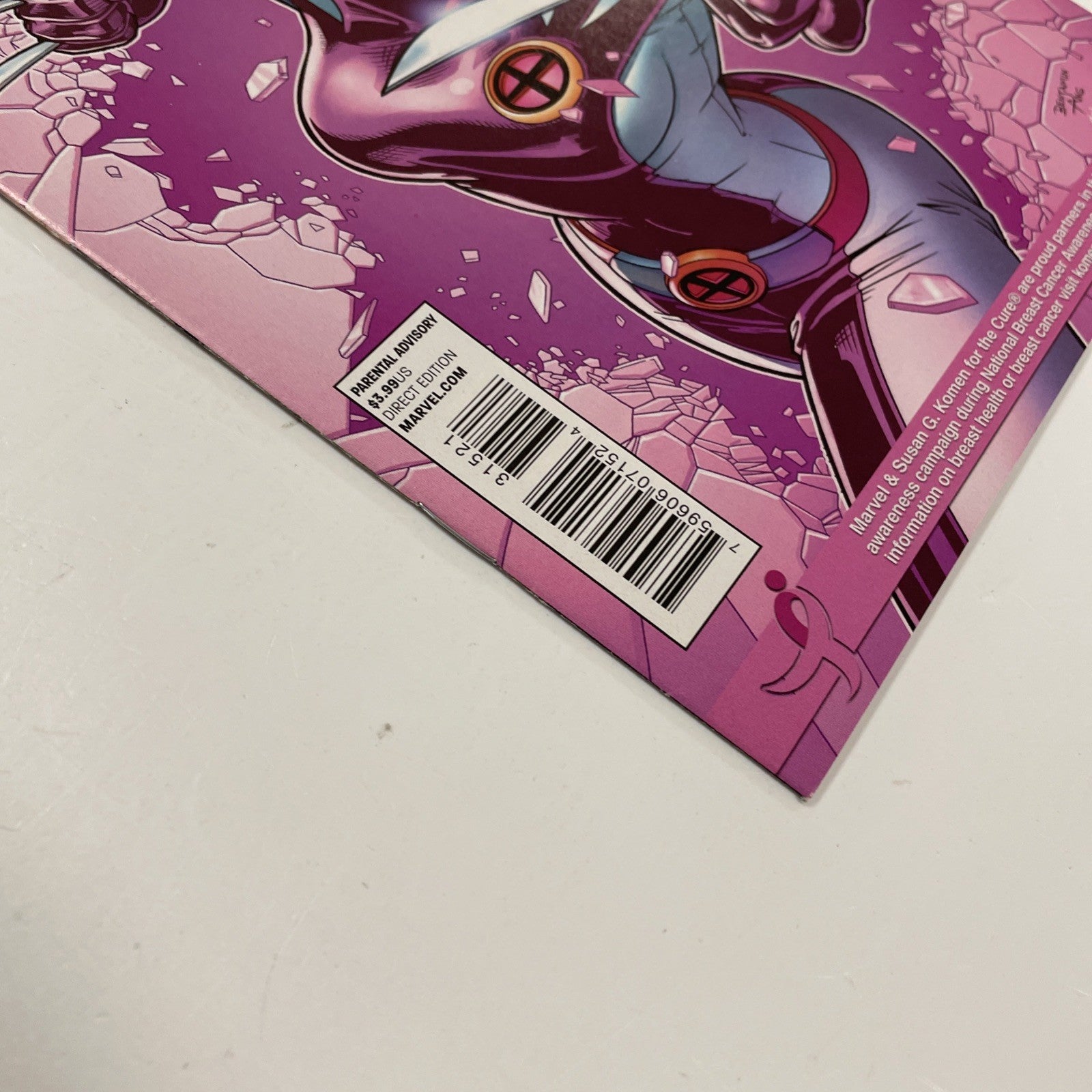 Wolverine #315 2012 NM Susan G Komen Cure Cancer Variant3