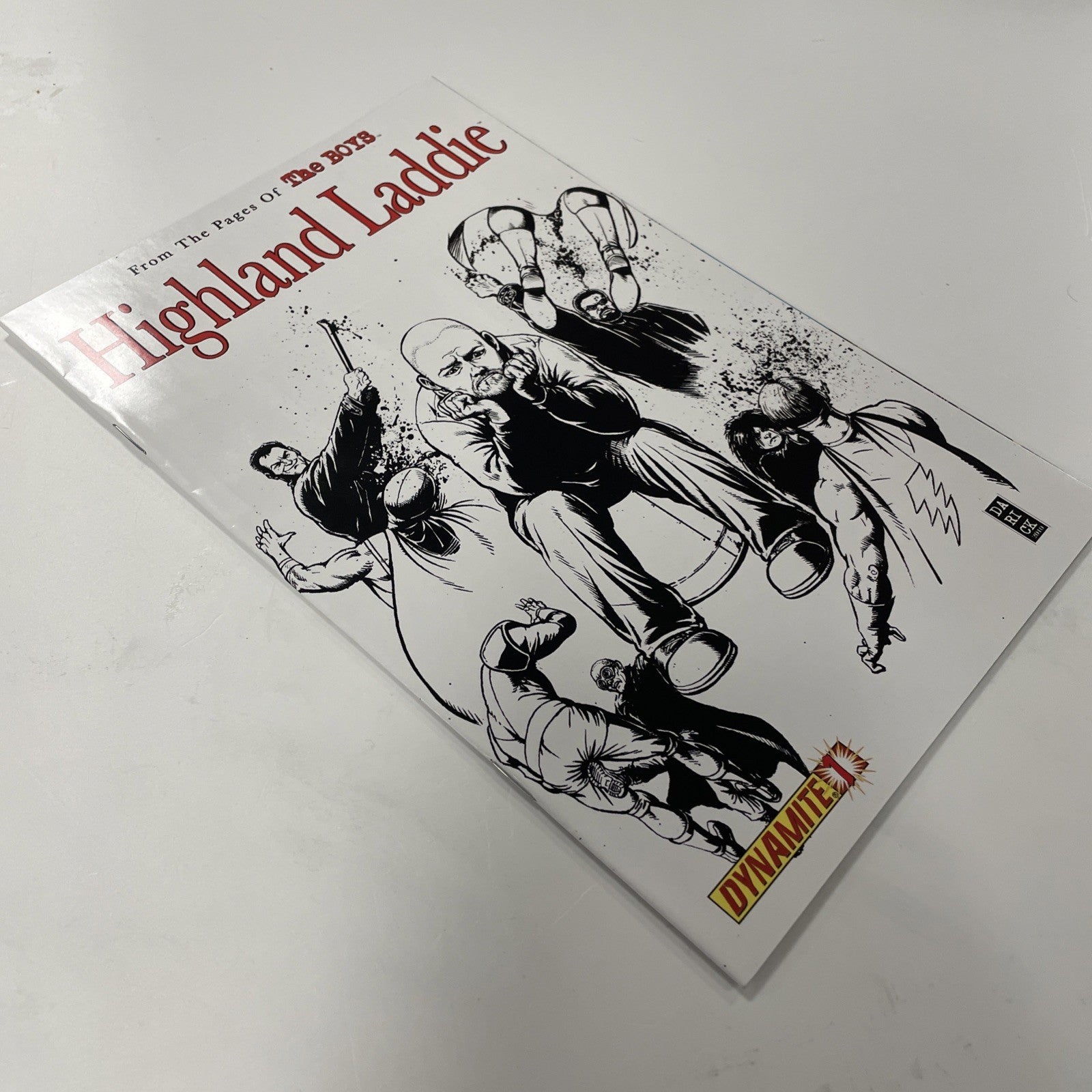 The Boys Highland Laddie #1 2010 NM Black & White 1:25 Sketch Variant3