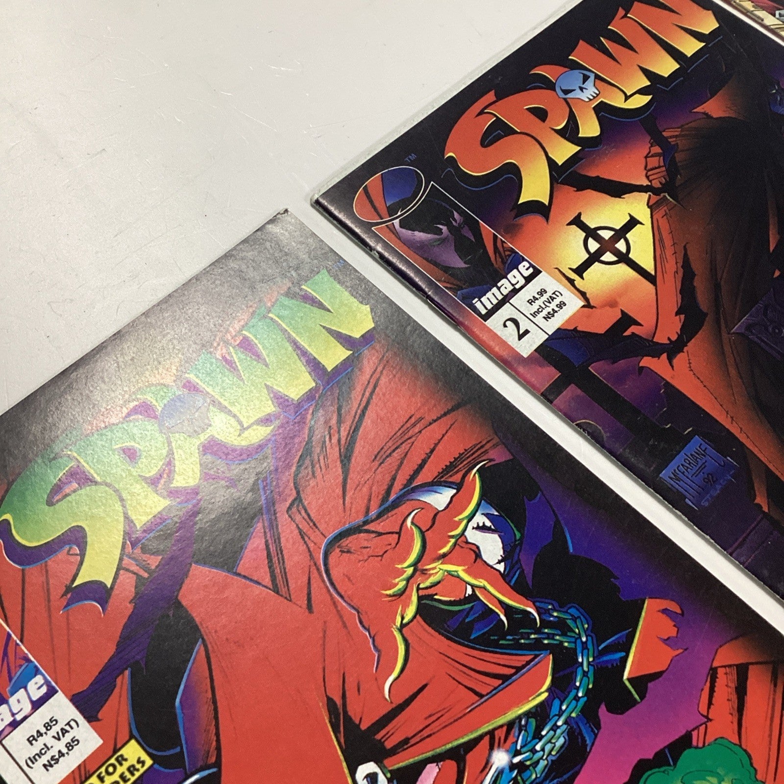 SPAWN  #1-10 VF RSA Variants Battleaxe Press Scarce South African Reprints 19956