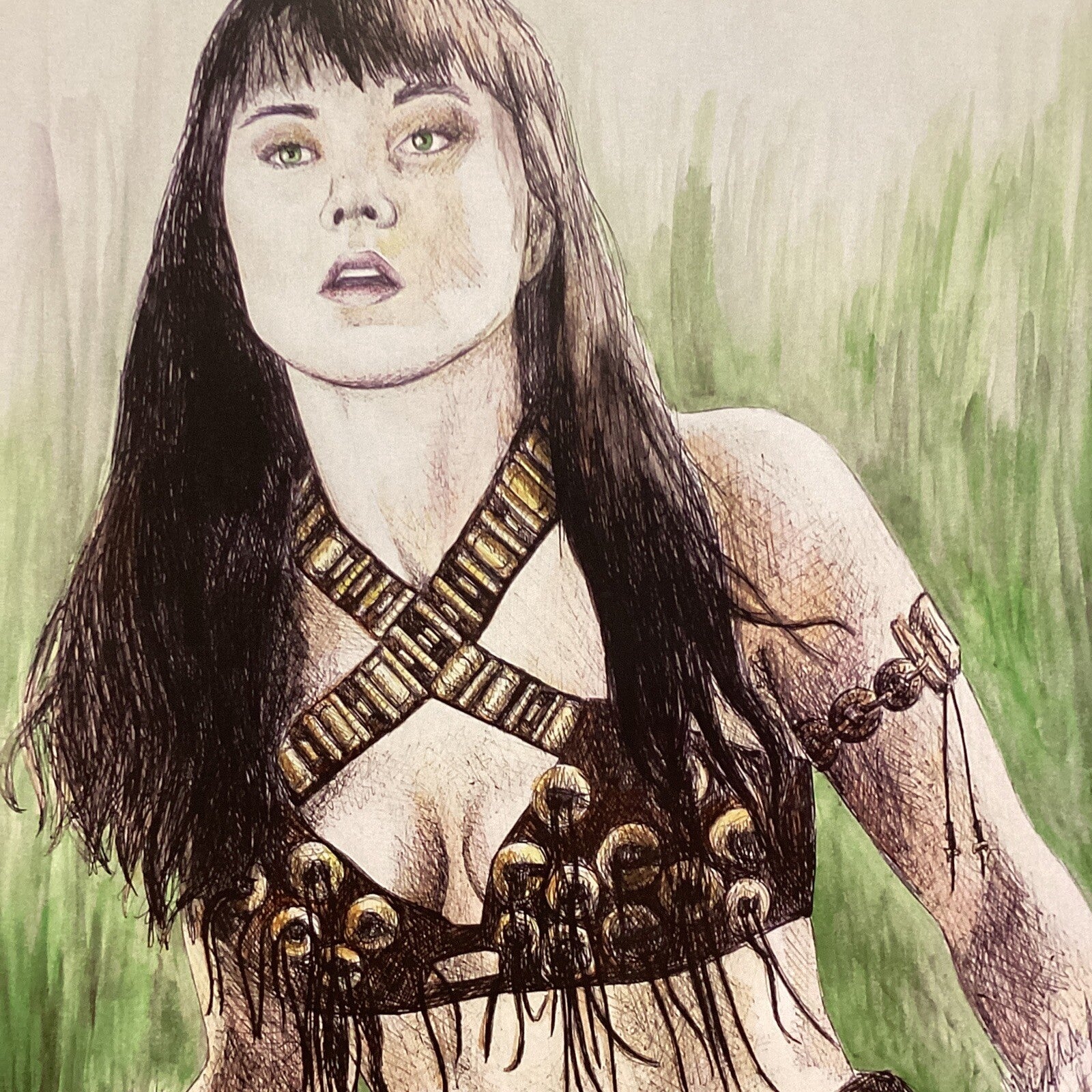 Xena Signed Art Print by Becky Knapp4