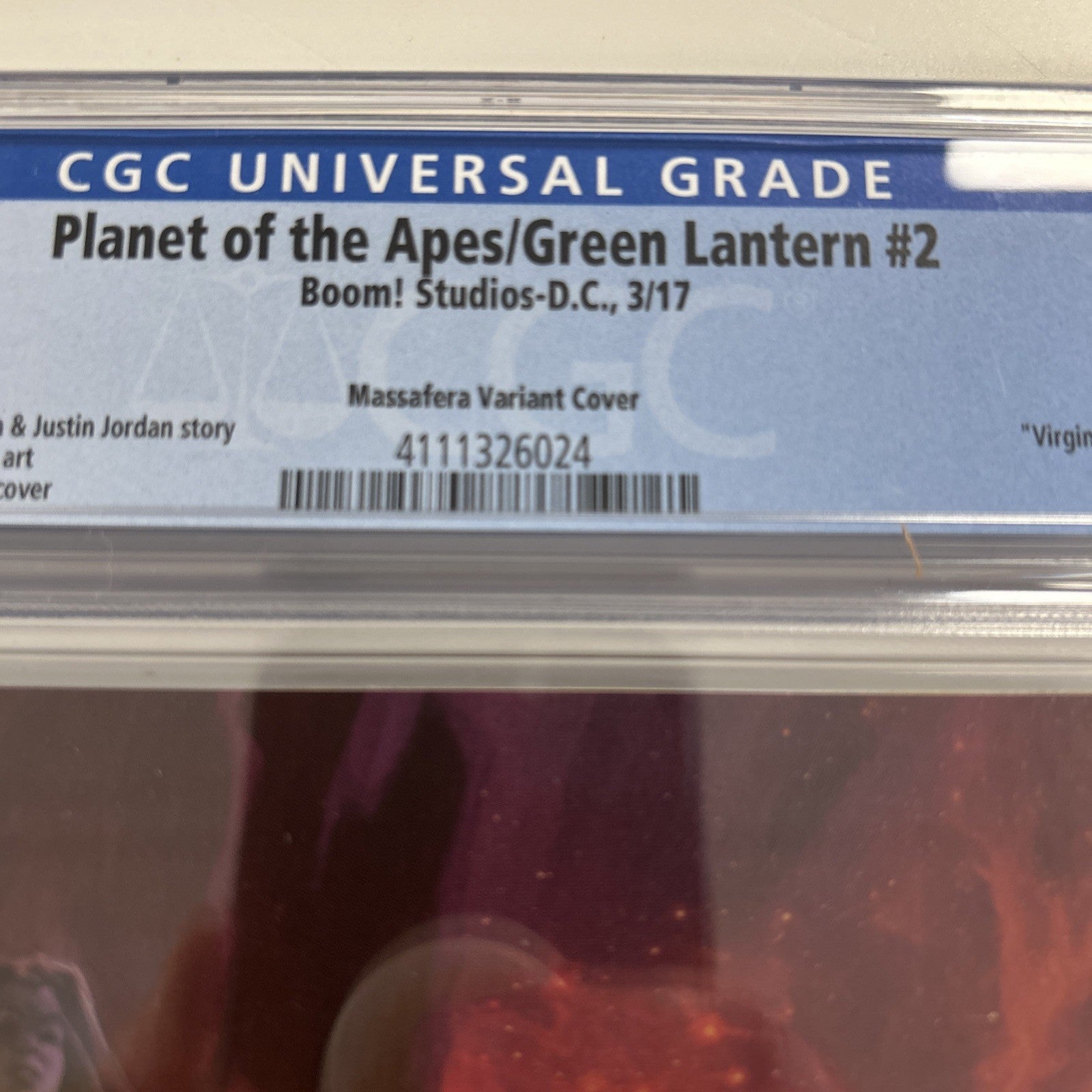 Planet of the Apes/Green Lantern #2 2017 CGC 9.8 Massafera 1:40 Virgin Variant4