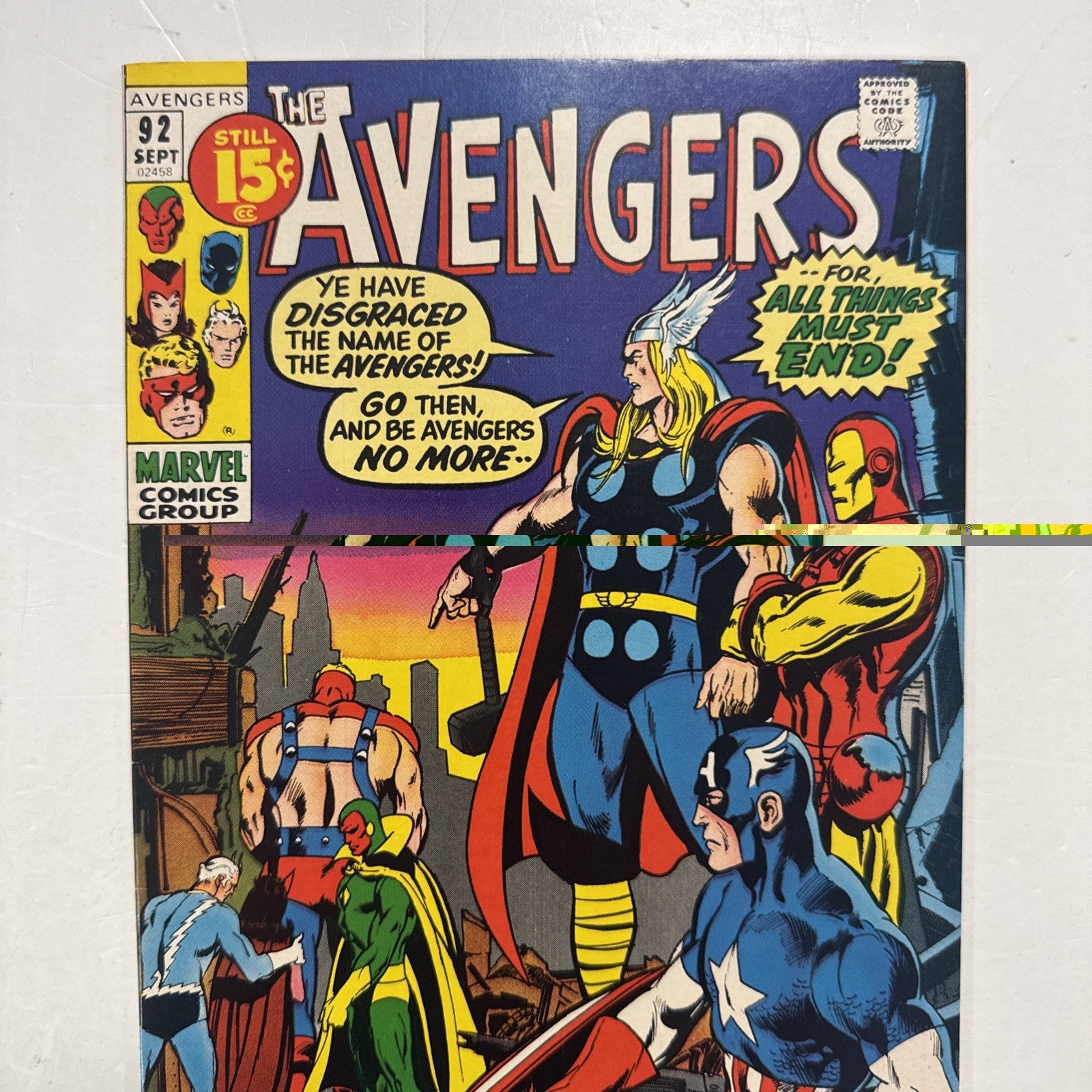 Avengers #92 1971 FN/VF Kree-Skrull War1
