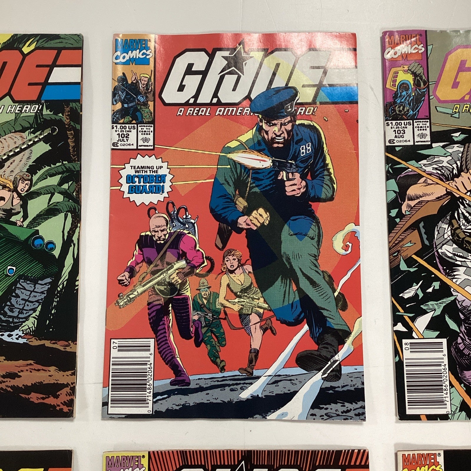 G.I. Joe #101-#106 1990 x6 Issues All Newsstand Copies2