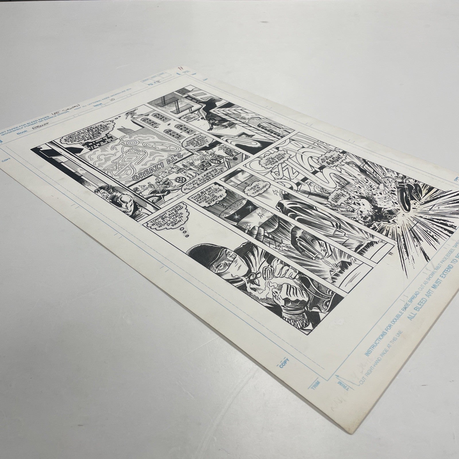 Lee Sullivan Original Art for Marvel's Robocop #10 Page 8 19903