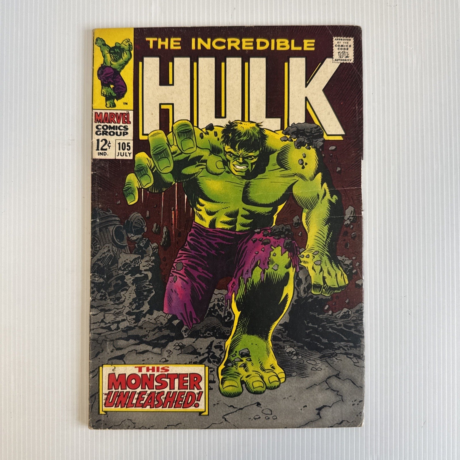The Incredible Hulk #105 1968 VG0