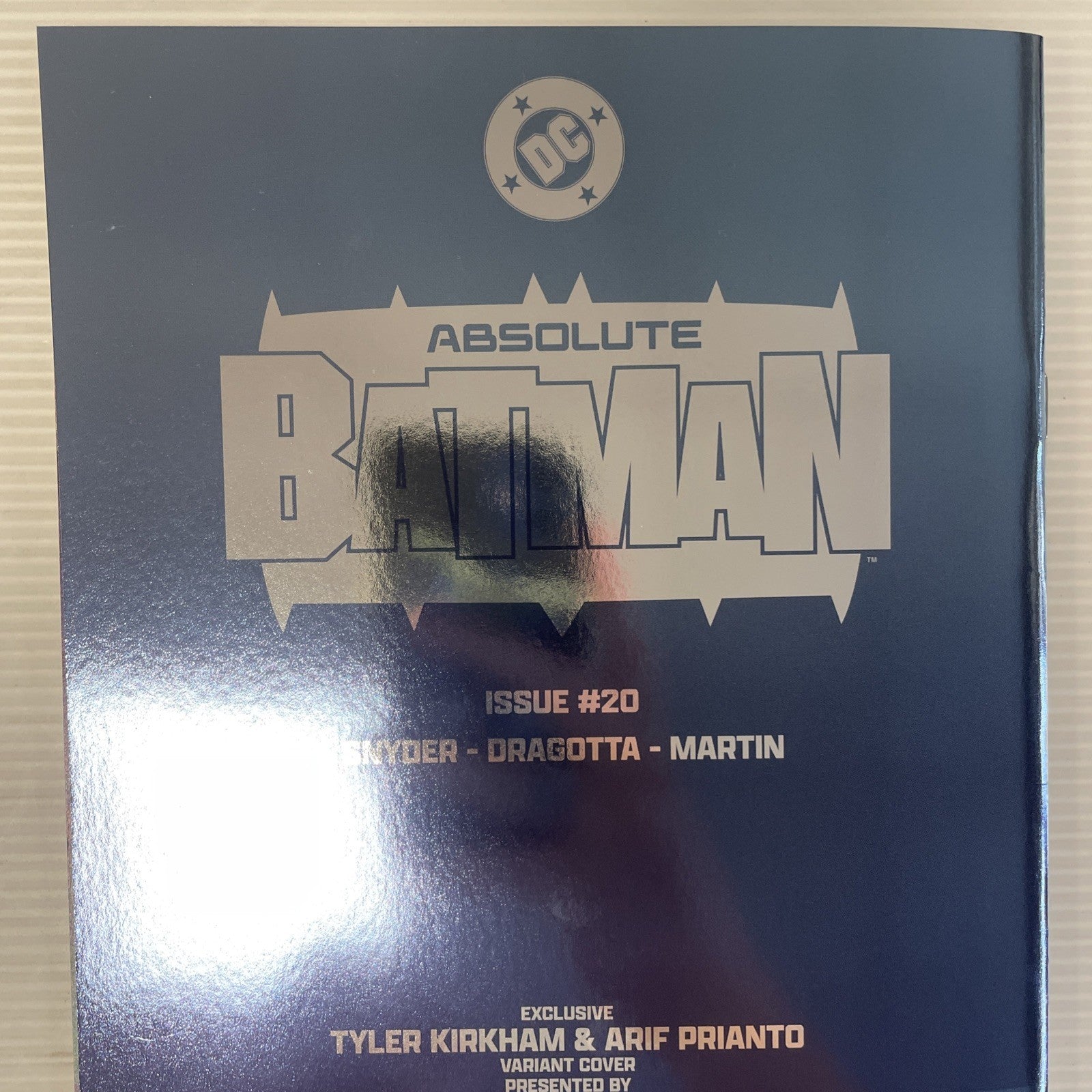 Absolute Batman #20 2026 NM Tyler Kirkham Battle Damage Silver Foil Variant5