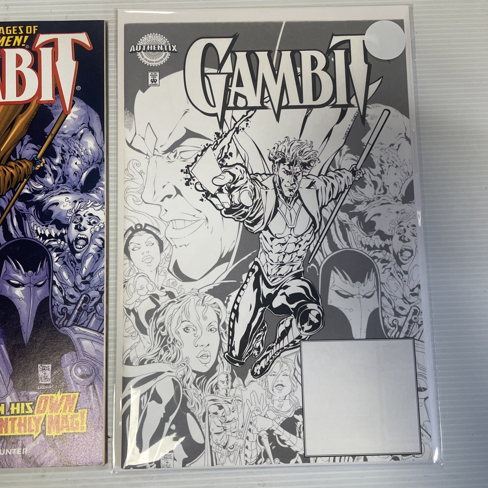 Gambit #1 1999 Marvel Authentix Limited Edition Comic 1446/7500 inc. Trade Dress4
